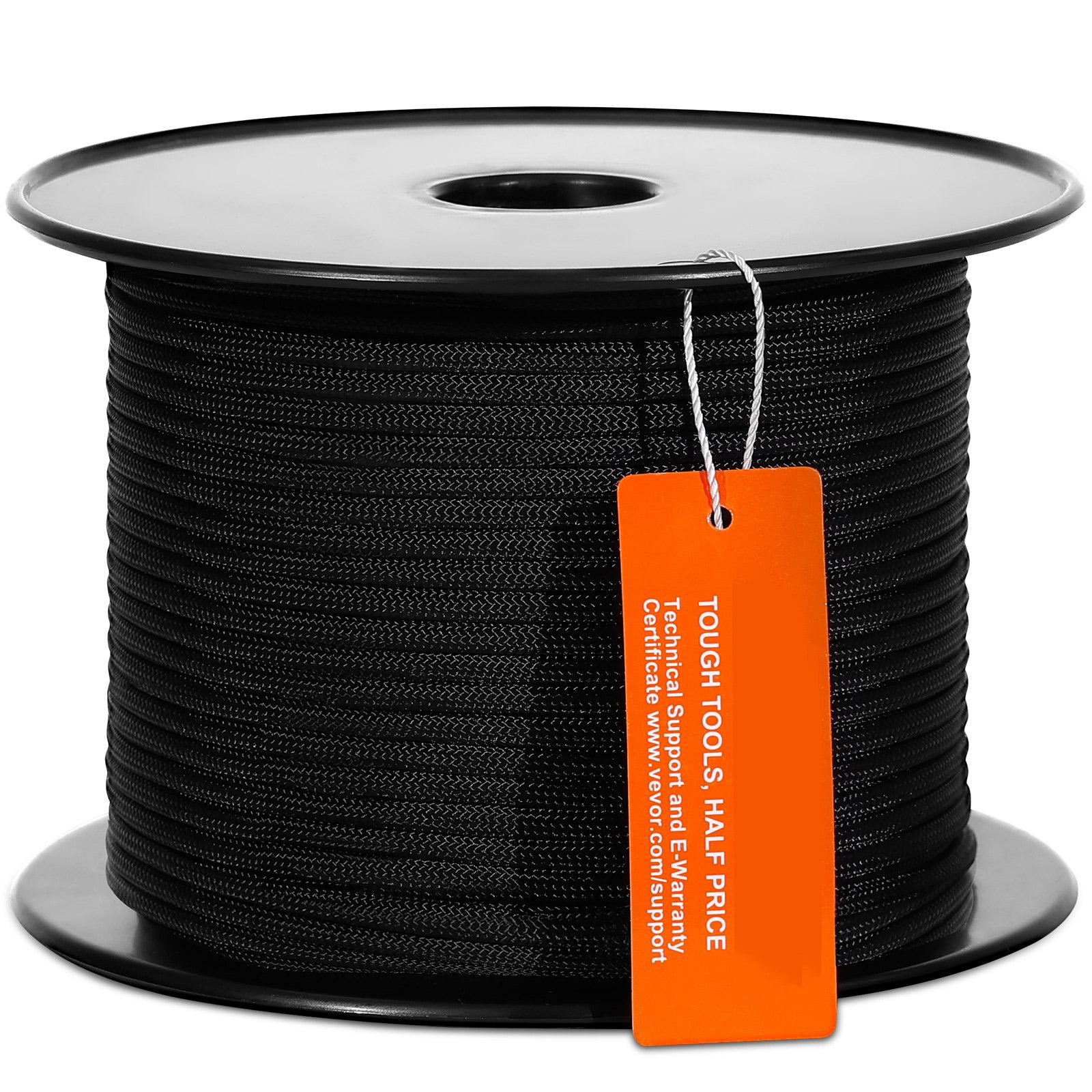 Mecale 3/16-in x 250-ft Braided Nylon Utility Rope 720-lb Breaking Strength With ABS Reel
