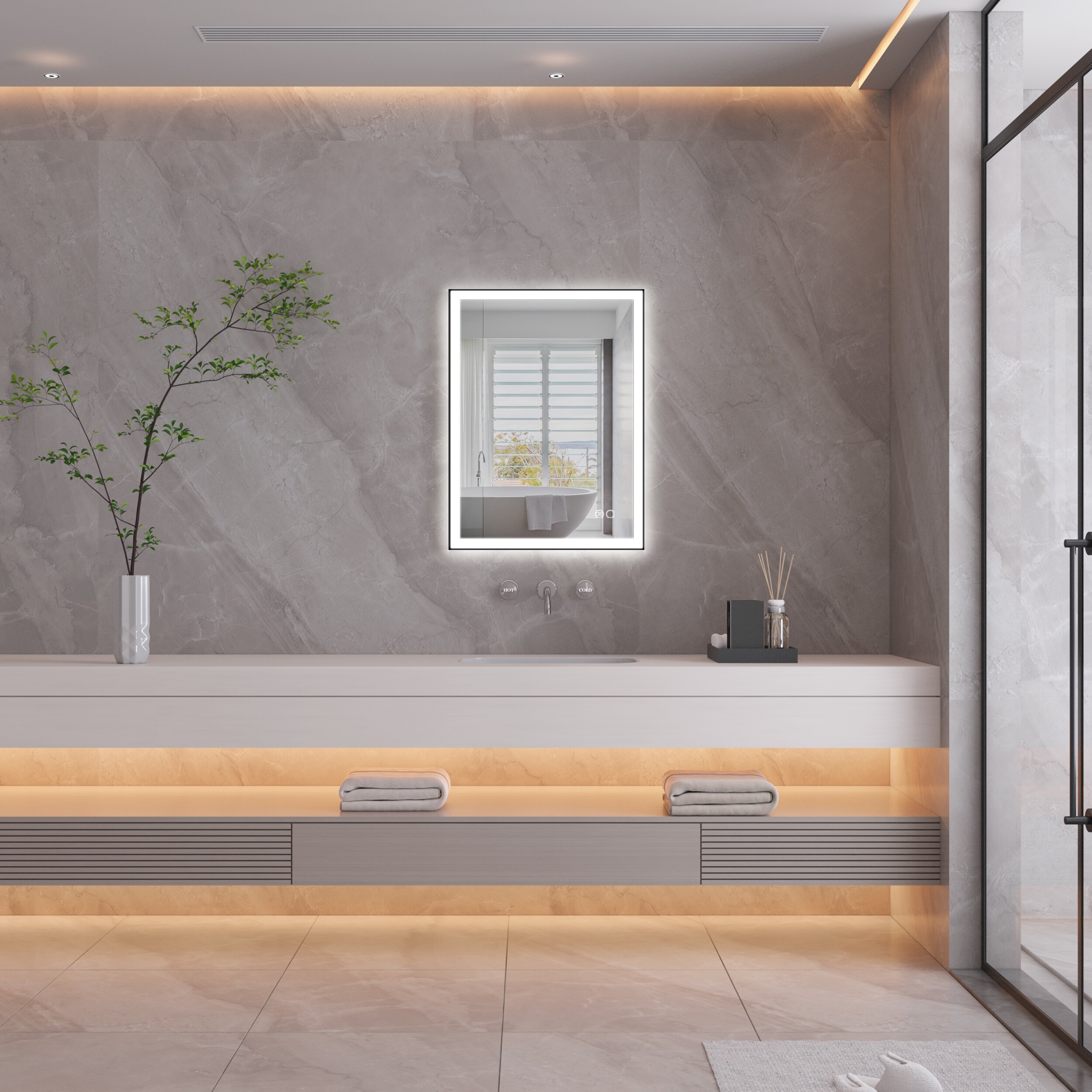 Forclover MEAM-5F2432MB Framed-Bath-Mirrors - View #11