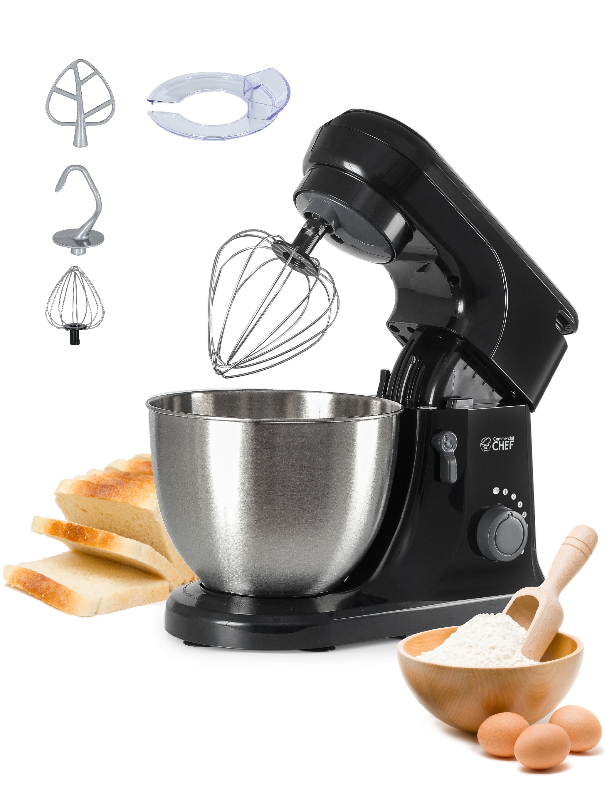 Frigidaire ESTM020 4.75-Quart 8-Speed Black Residential Stand Mixer in the  Stand Mixers department at