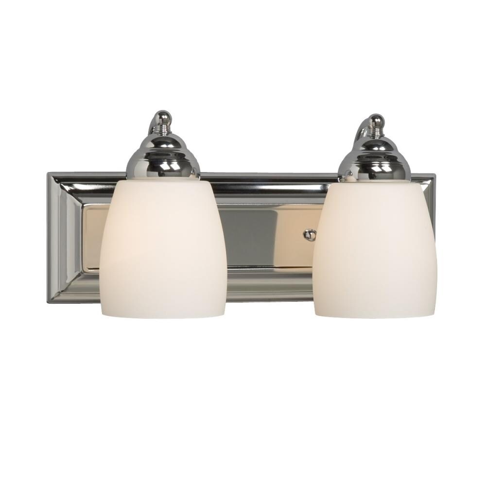 Galaxy Lighting 724132CH Barclay 14-in 2 -Light Polished Chrome Transitional Vanity light