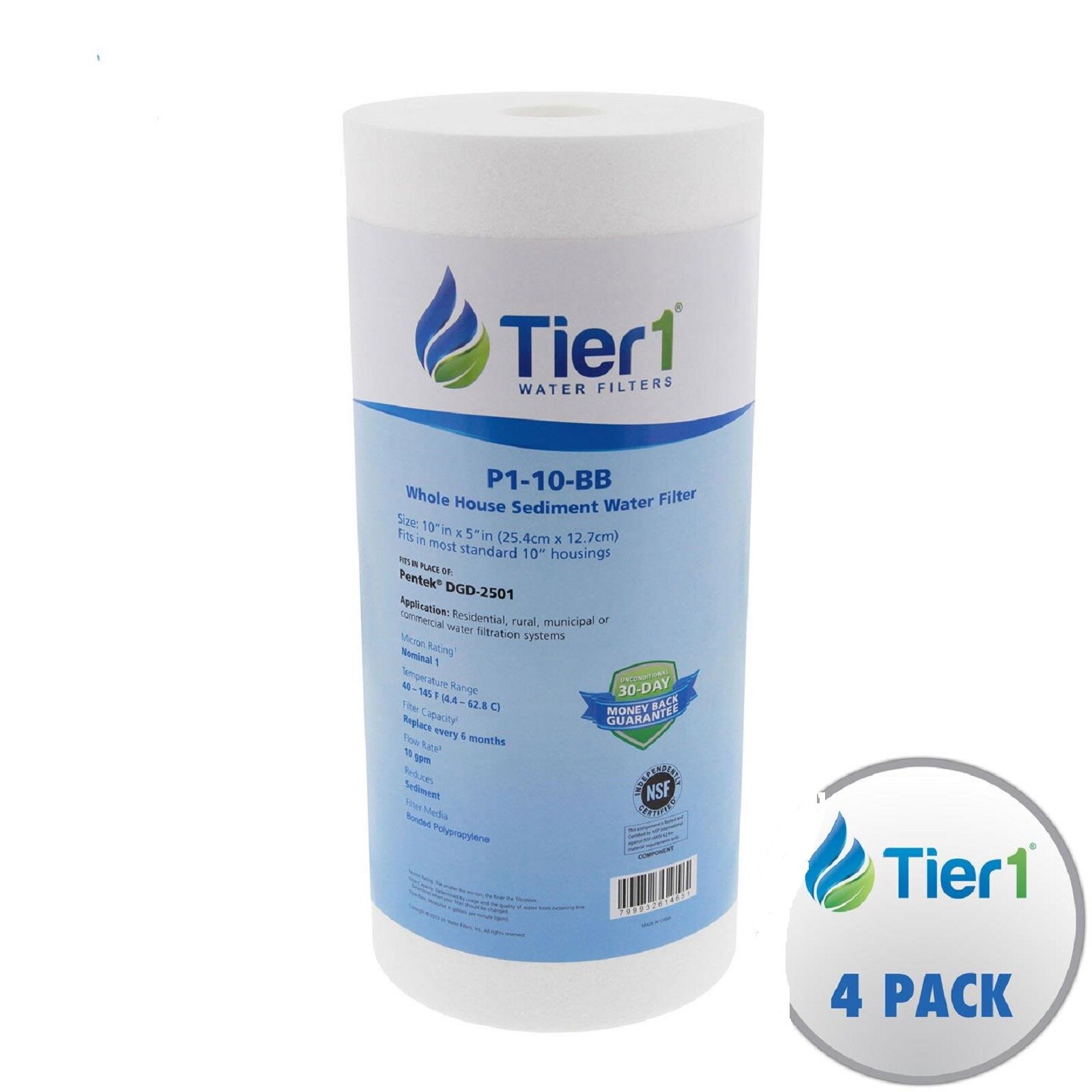 Tier1 TIER1 P1 10BB 4 PACK Replacement-Water-Filters-Cartridges - View #2