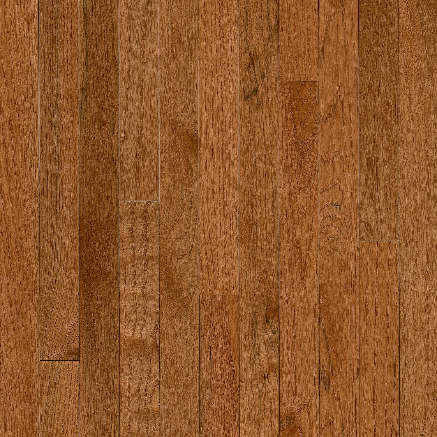 Bruce America's Best Choice Gunstock Oak 2-1/4-in W x 3/4-in T x Varying Length Smooth/Traditional Solid Hardwood Flooring (20-sq ft) in Brown -  ABC401