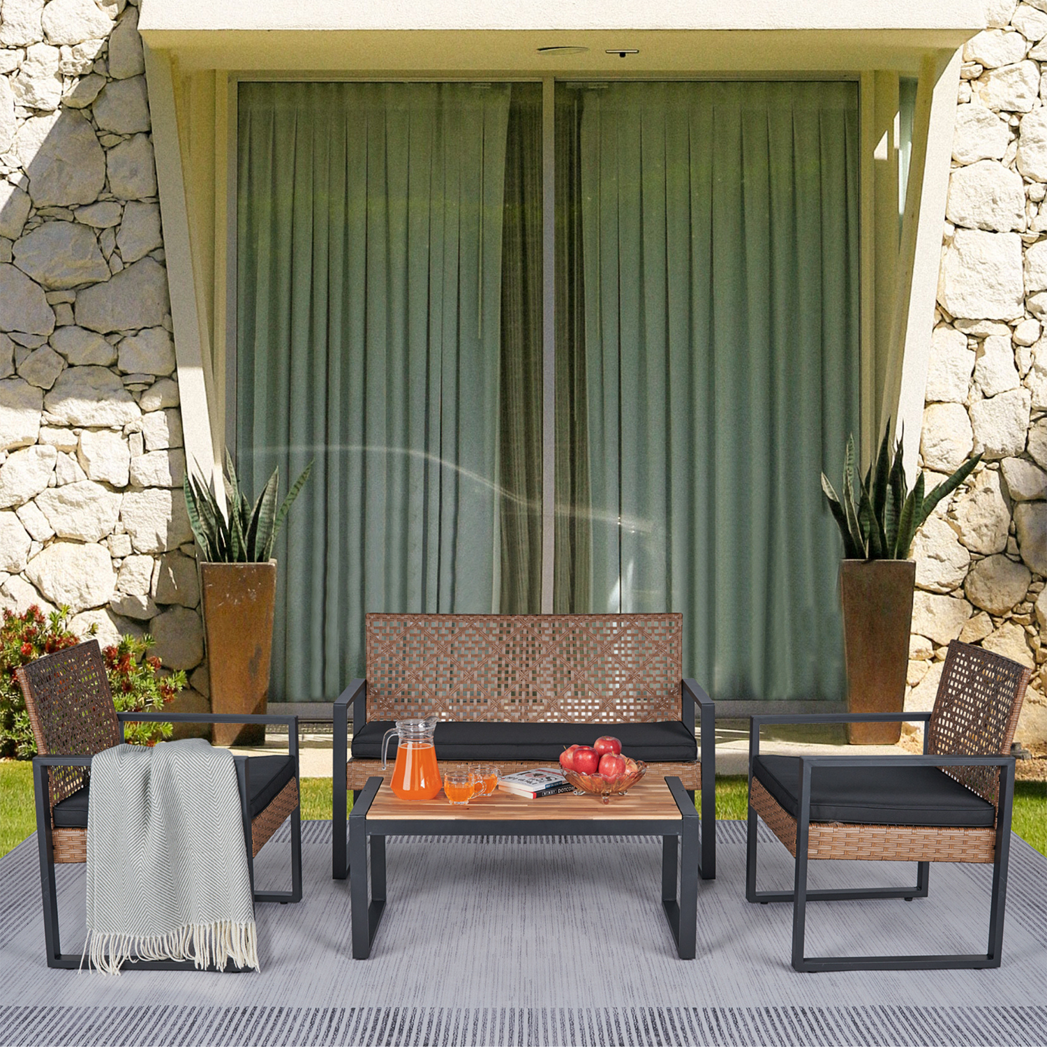 Mondawe MO-BEF49818 Patio-Conversation-Sets - View #2