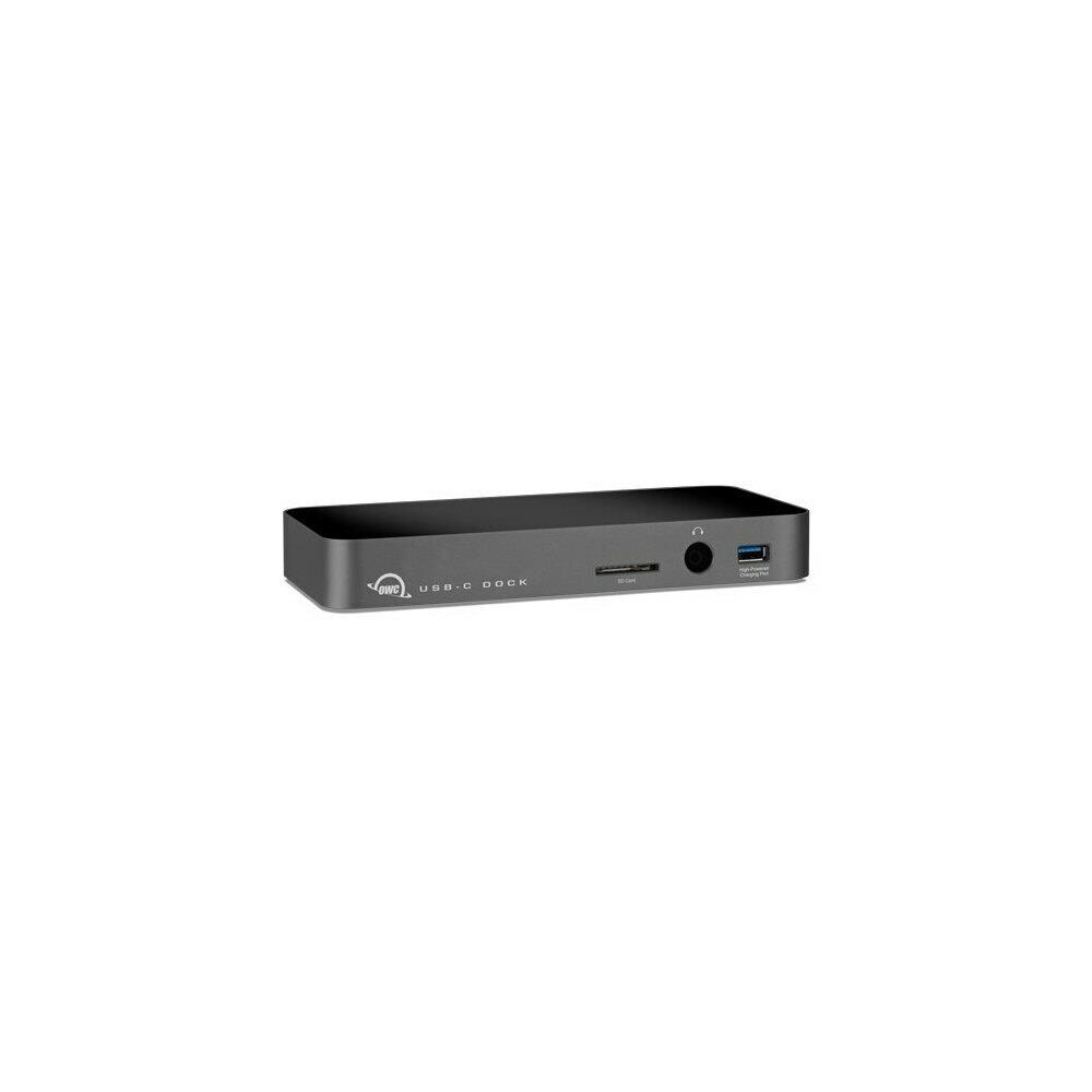  SYBA144023 World Computing OWCTCDK10PMHSG USB-C 10-Port Dock with 80W Power Supply- Space Gray Designed for Macbook and Macbook Pro
