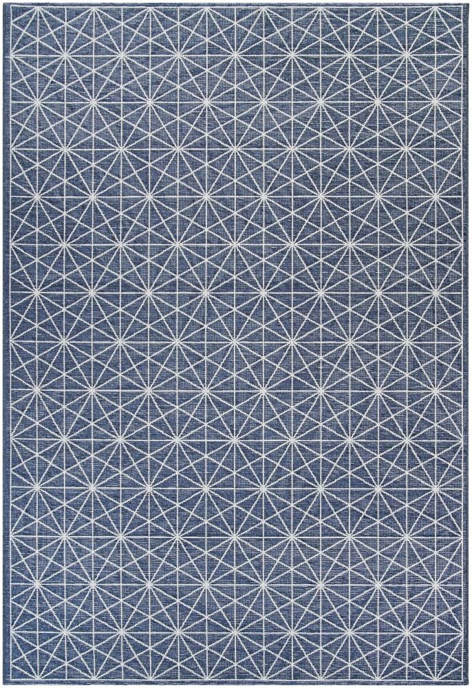 Couristan 89450831022043T TIMBER 2 x 3 (ft) Polypropylene Petrol Rectangular Indoor/Outdoor Geometric Area rug