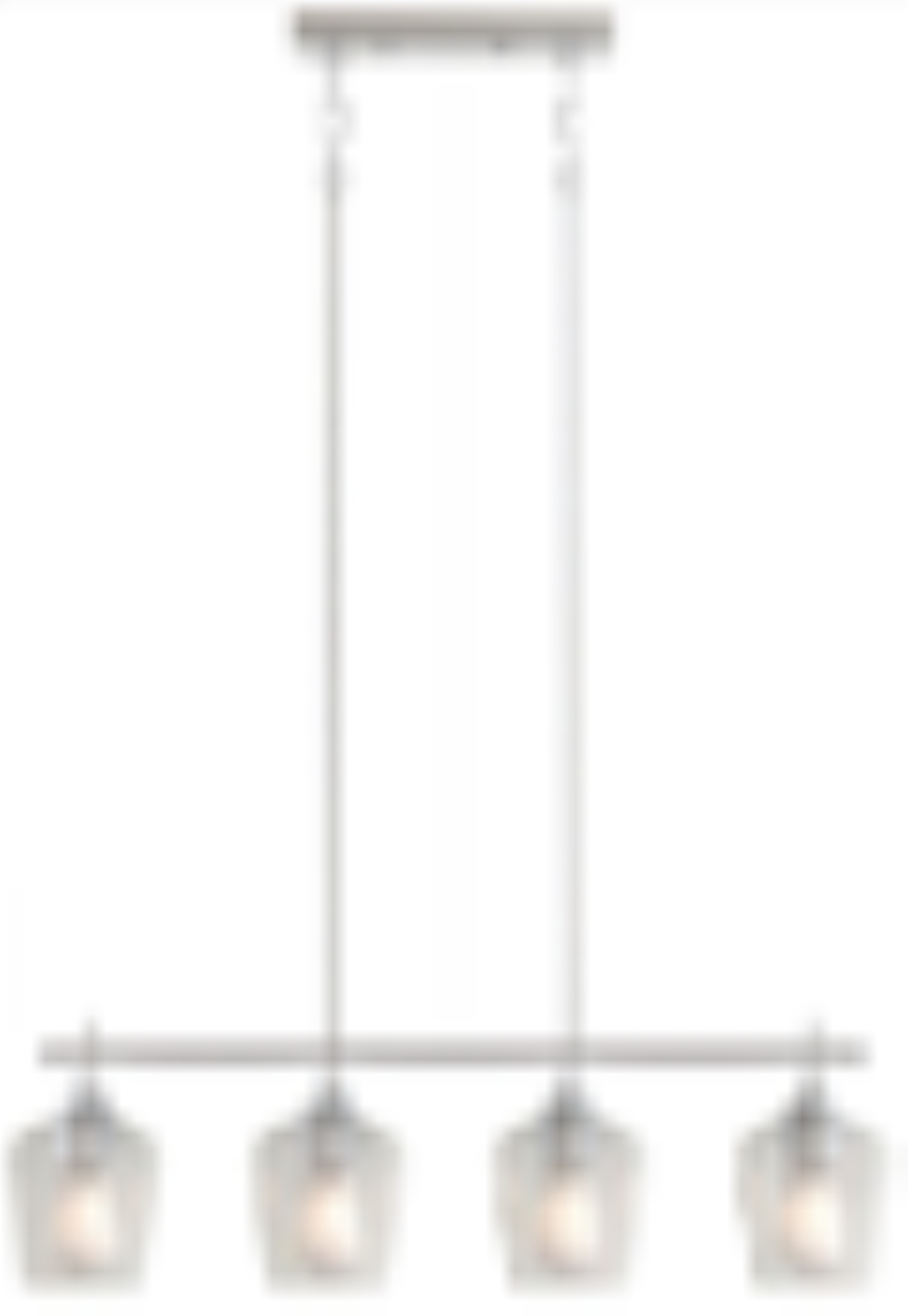 allen + roth Meredith 4-Light Brushed Nickel Modern/Contemporary ...