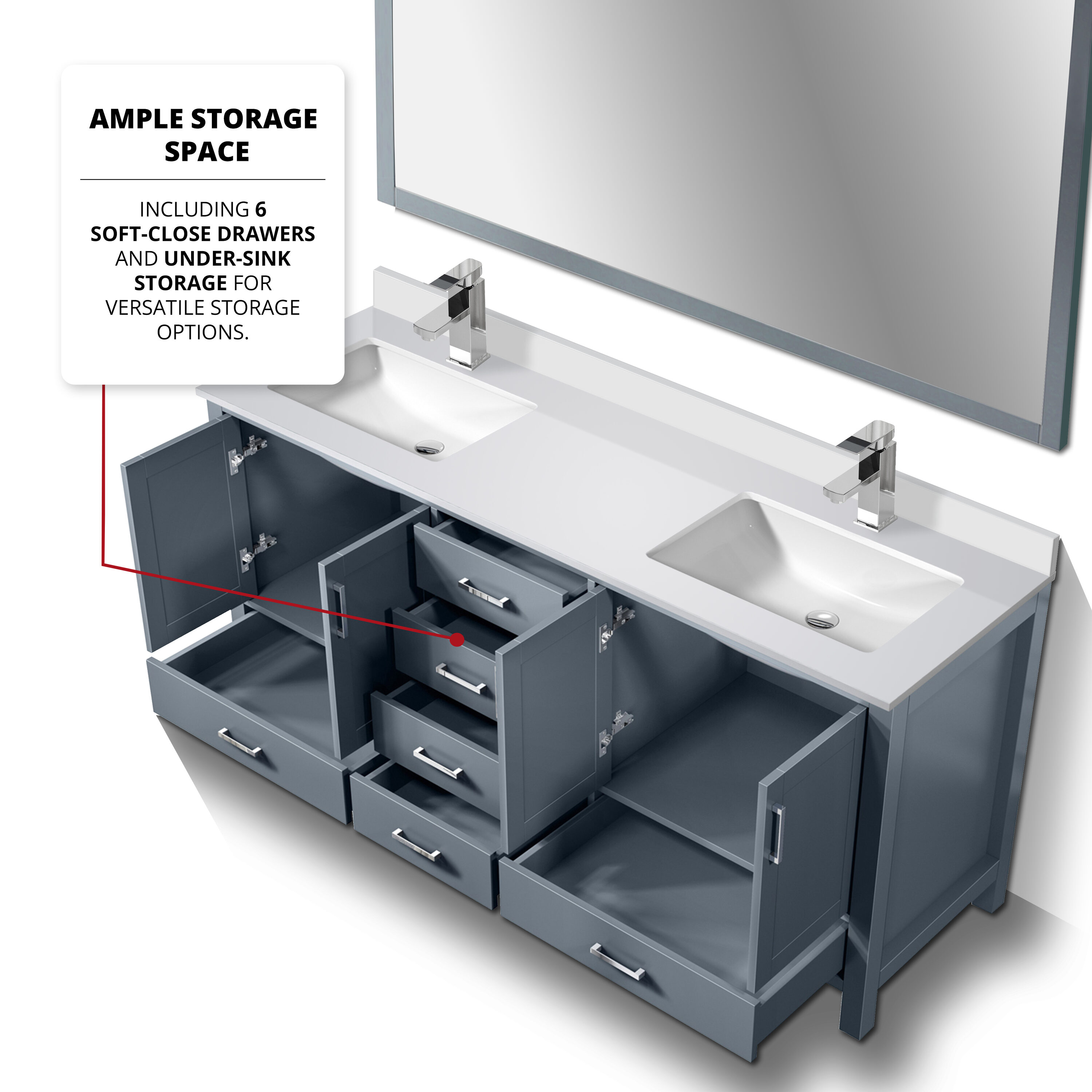 Lexora LVJ72DB310 Bath-Vanity-Combo - View #8