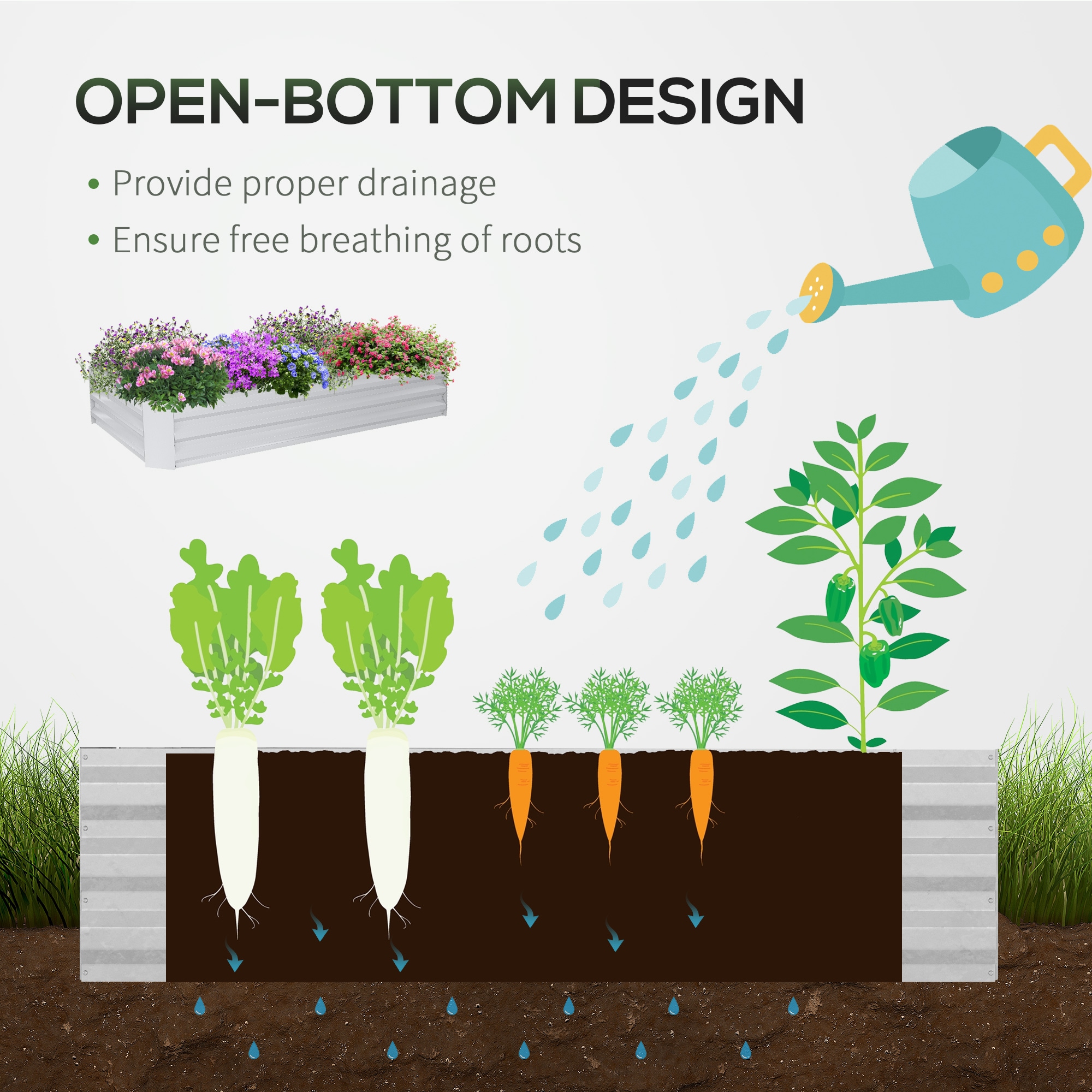 Outsunny 845-520V03TP Raised-Garden-Beds - View #7