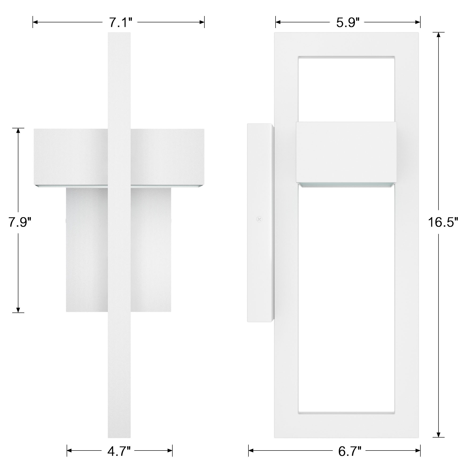 LamQee 06FTL0247BWT Outdoor-Wall-Lighting - View #5