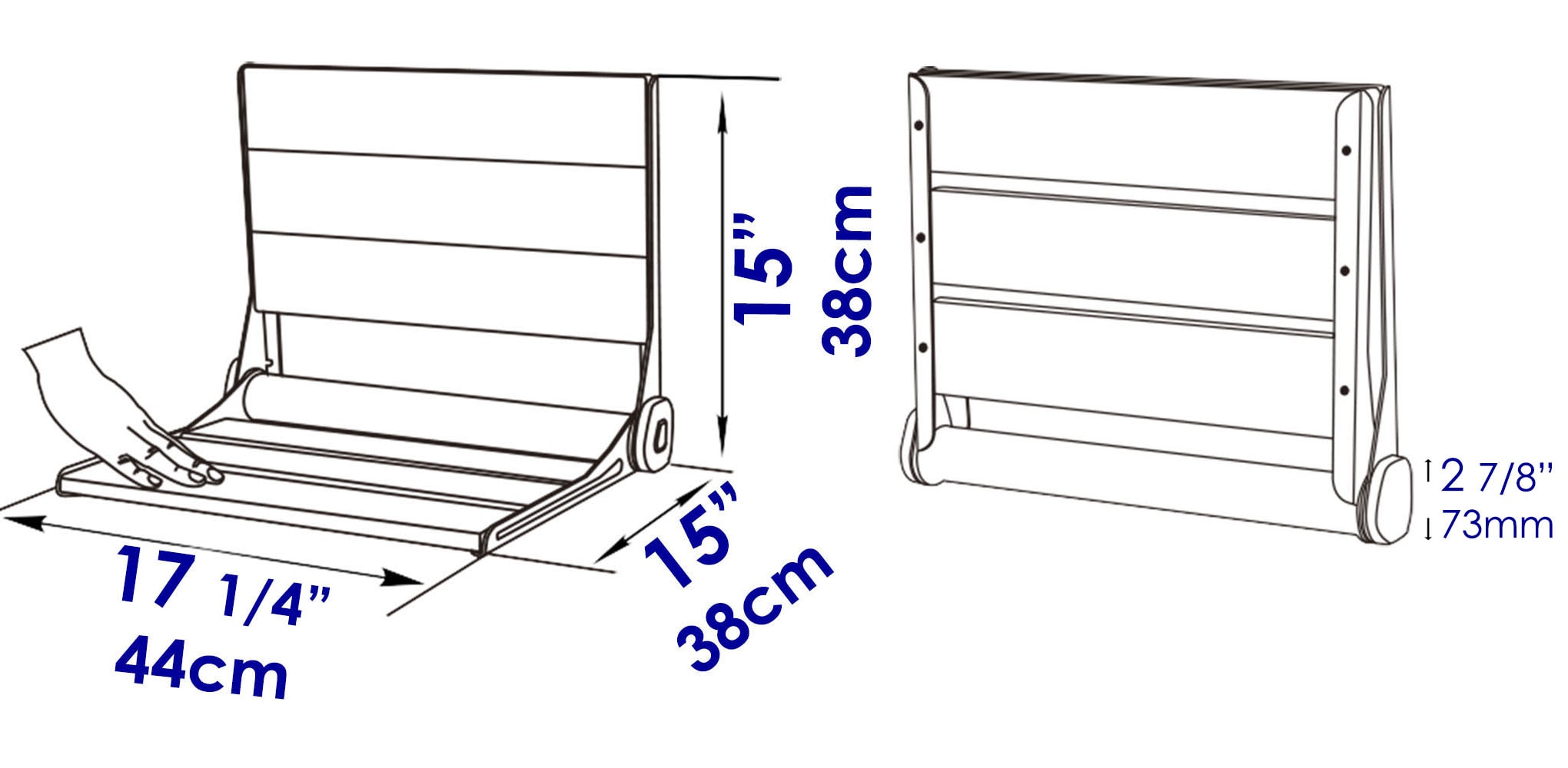 ALFI ABS17-BM Bath-Safety-Seats-Benches - View #6