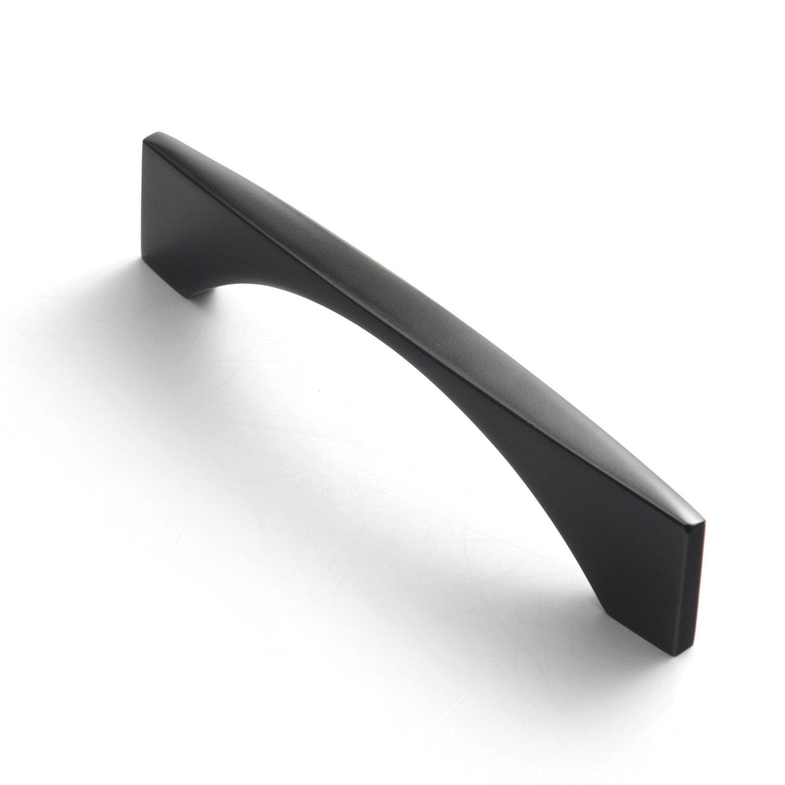 Miaokesen 074B-96 3-3/4-in , 96mm Center to Center Matte Black Rectangular Handle 6 -Pack