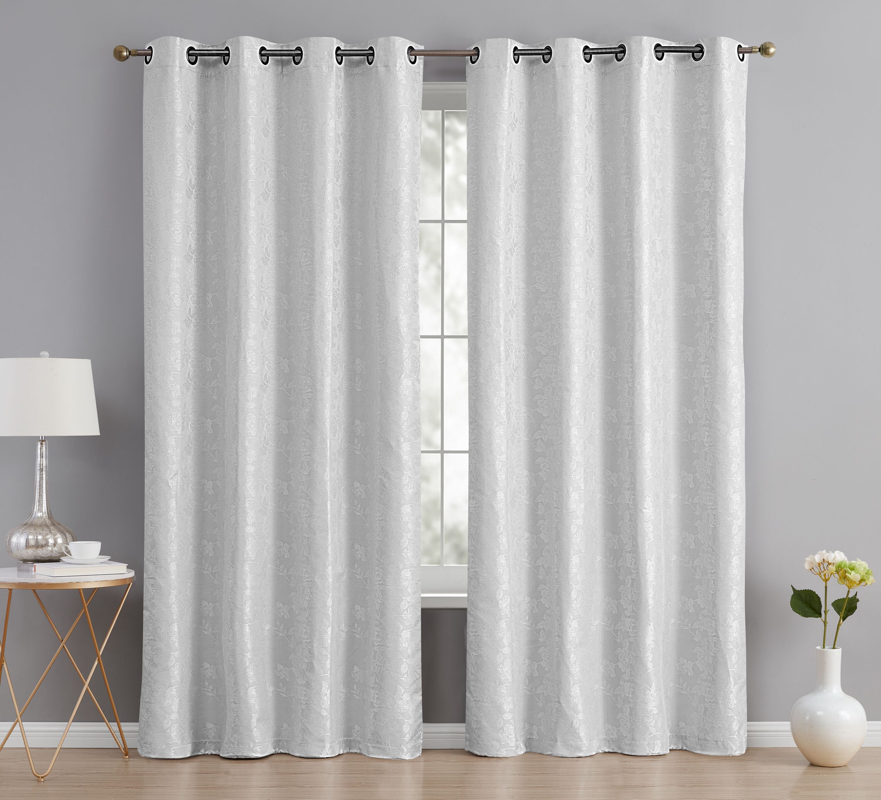 HLC.me SRNTYBLKT-WHT84 curtains - View #2