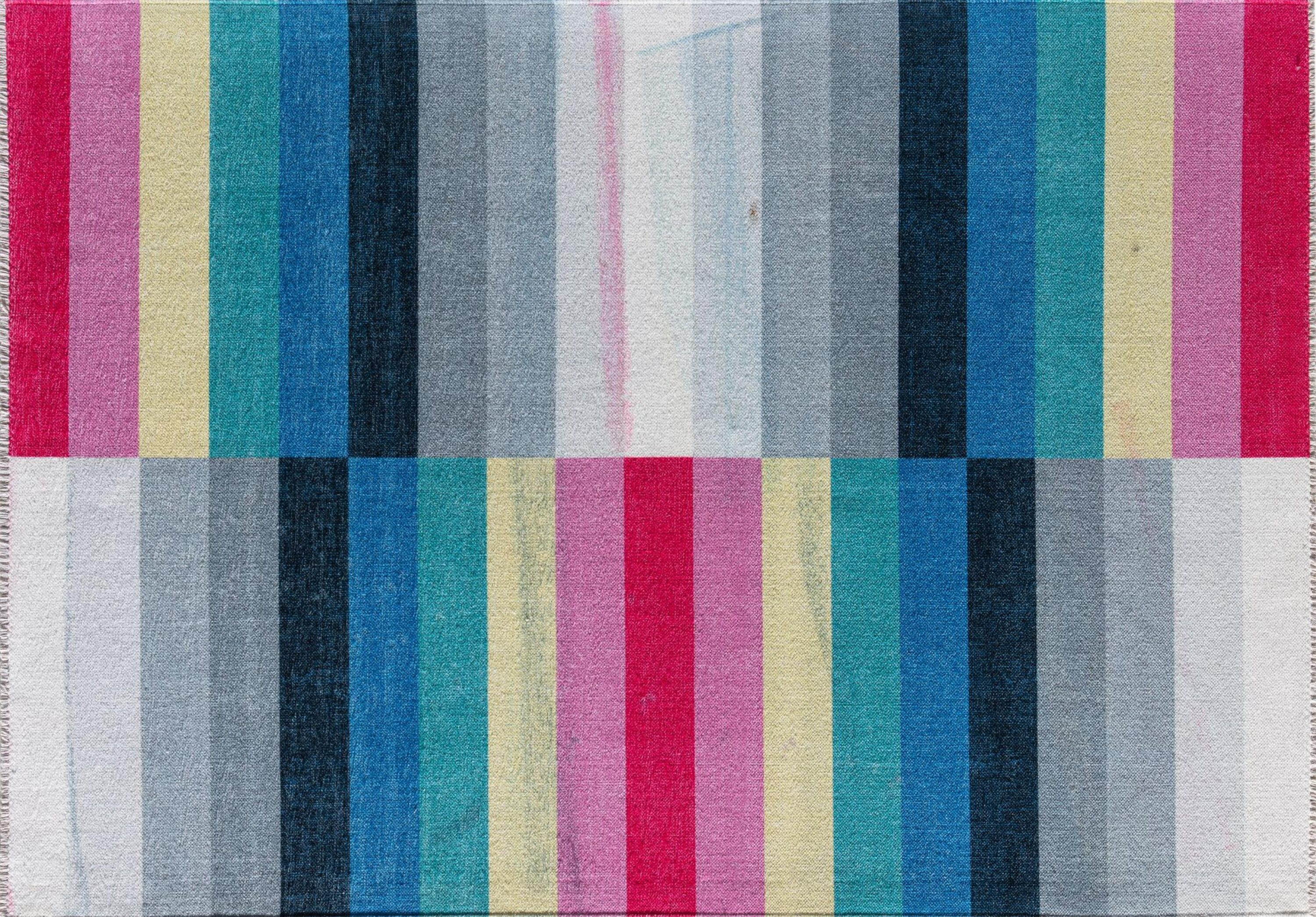 Rugs America Maisie 2 X 8 (ft) Chasing Rainbows Indoor Abstract