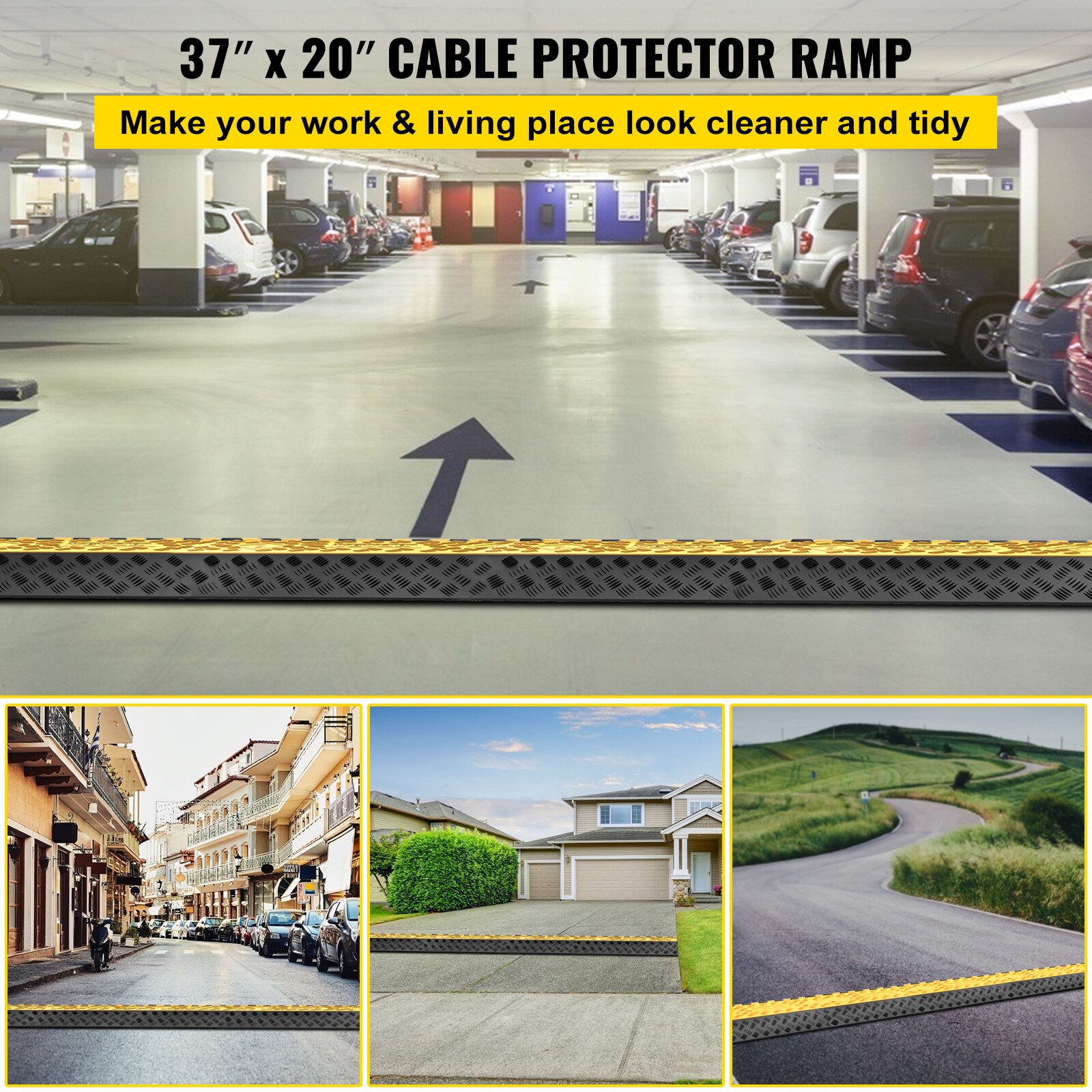 VEVOR GXB900X580X75-3PCV0 Cord-Surface-Raceway - View #3