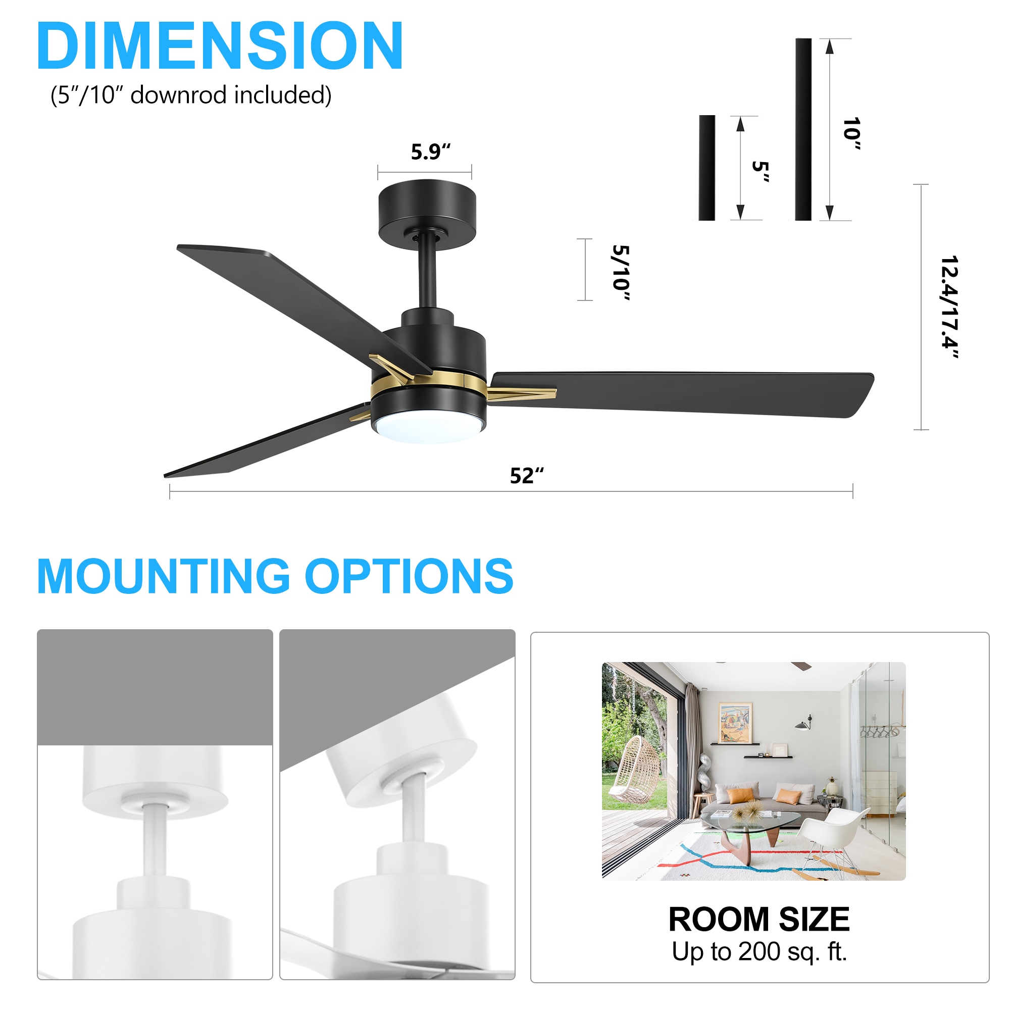 Breezary 24040-BG Ceiling-Fans - View #9