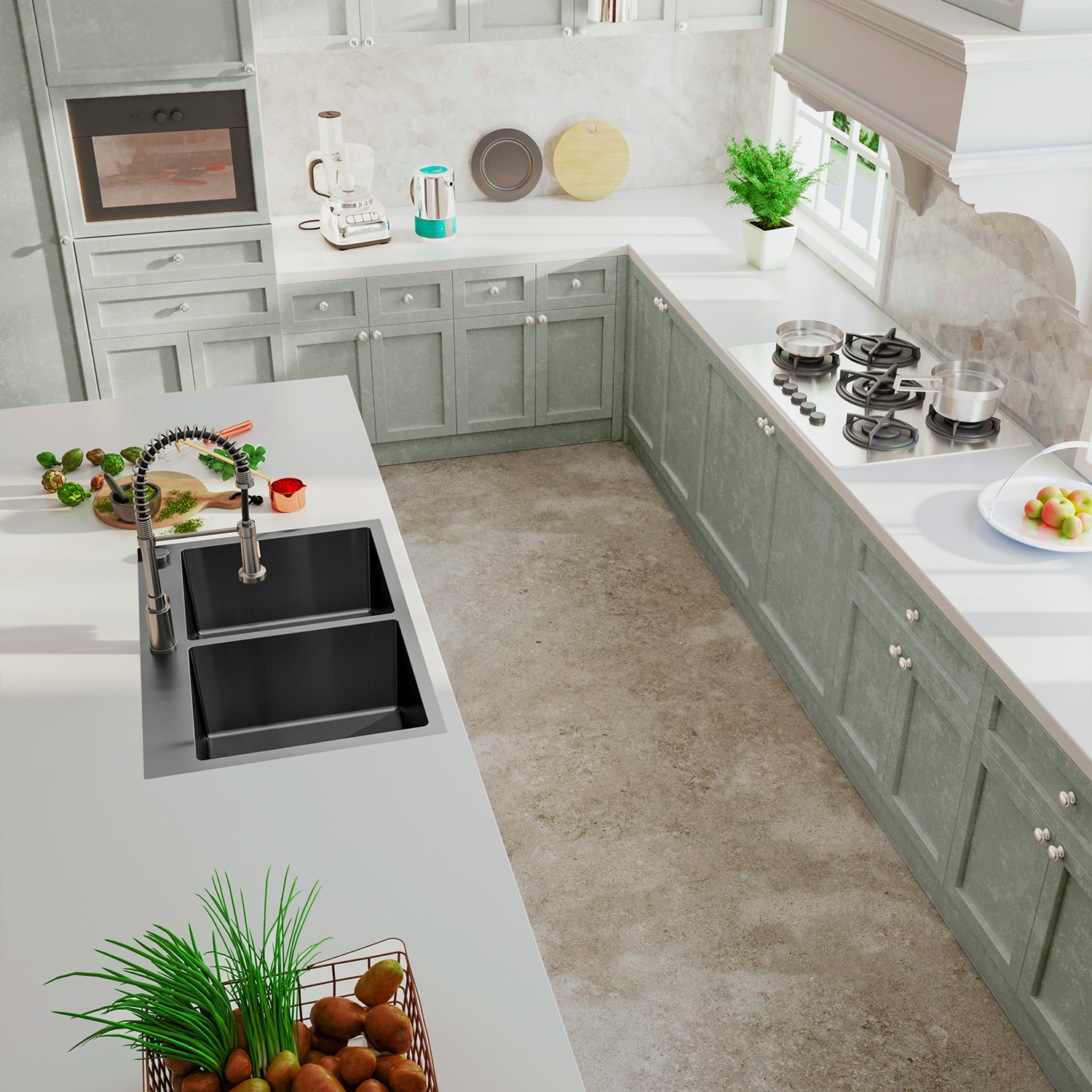 Sinber HT3322D-BR Kitchen-Sinks - View #7
