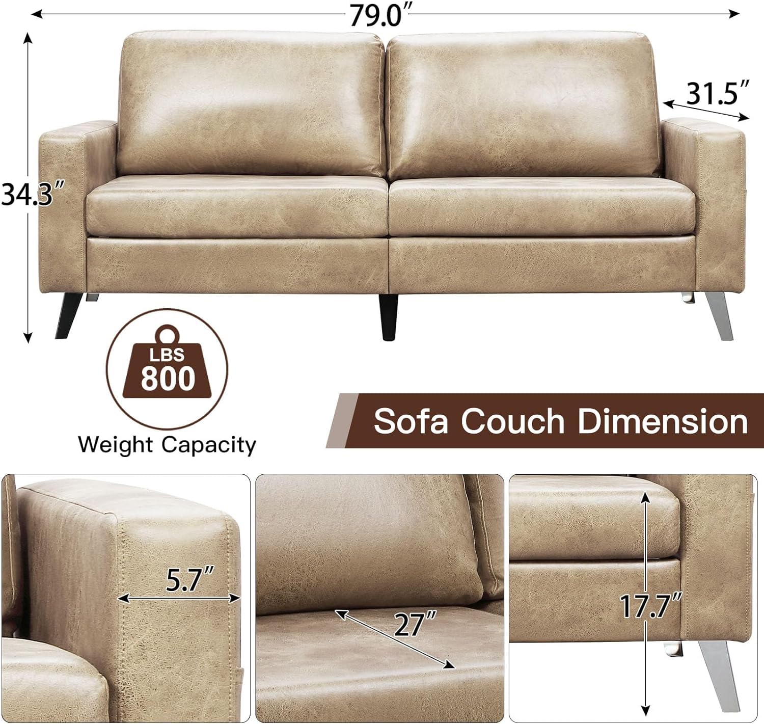 AECOJOY 13136GCR-LS01 Sofas-Loveseats - View #2