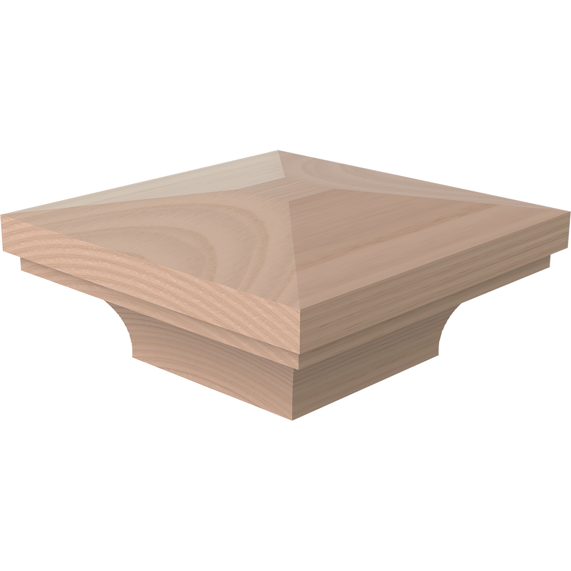 L.J. Smith Stair Systems LJ-9012-M 6.125-in x 1.75-in Unfinished Maple Stair Newel Post Cap