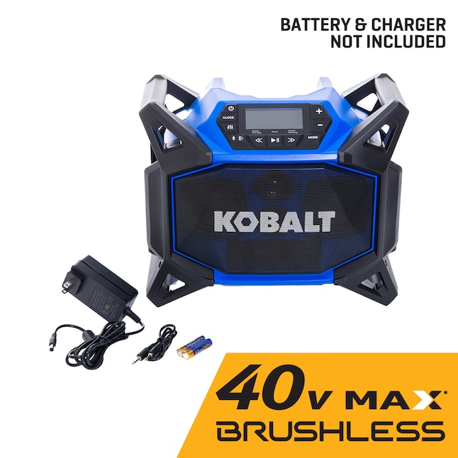 Kobalt 40-volt Water Resistant Cordless Bluetooth Compatibility