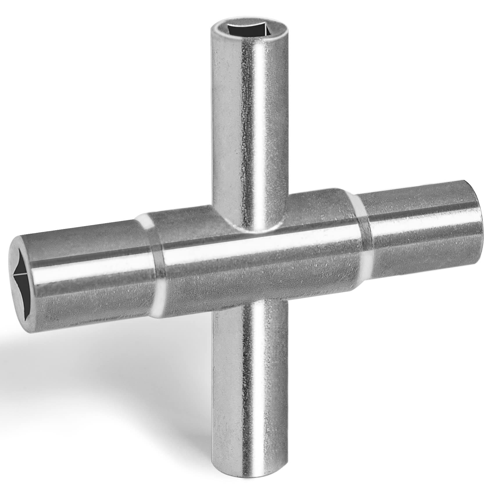 KIWDZFU  4 Way Sillcock Key Wrench with 1/4 in 9/32 in 5/16 in and 11/32 in Sizes for Water Utility Faucet Spigots and Valves 1 Pack