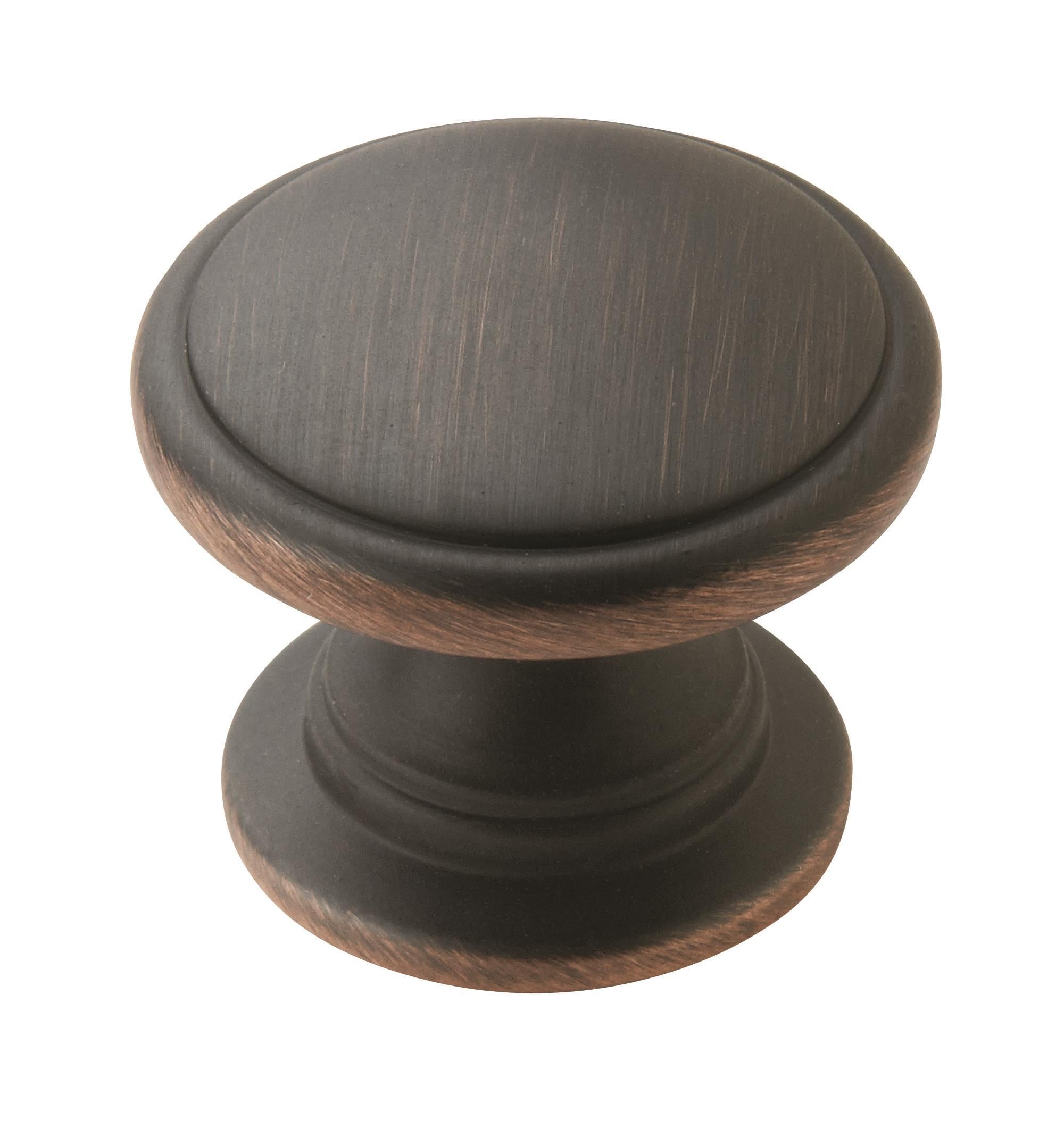 Amerock BP53012ORB Ravino 1-1/4-in Oil Rubbed Bronze Round Traditional Cabinet Knob