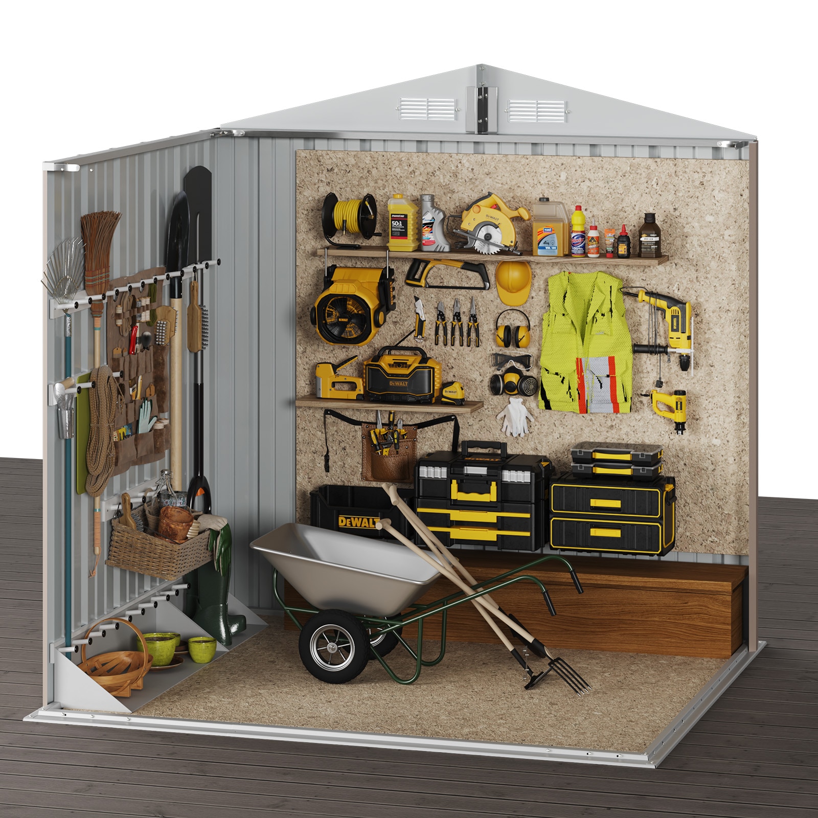 AOXUN AX-01806G Metal-Storage-Buildings-Sheds - View #10