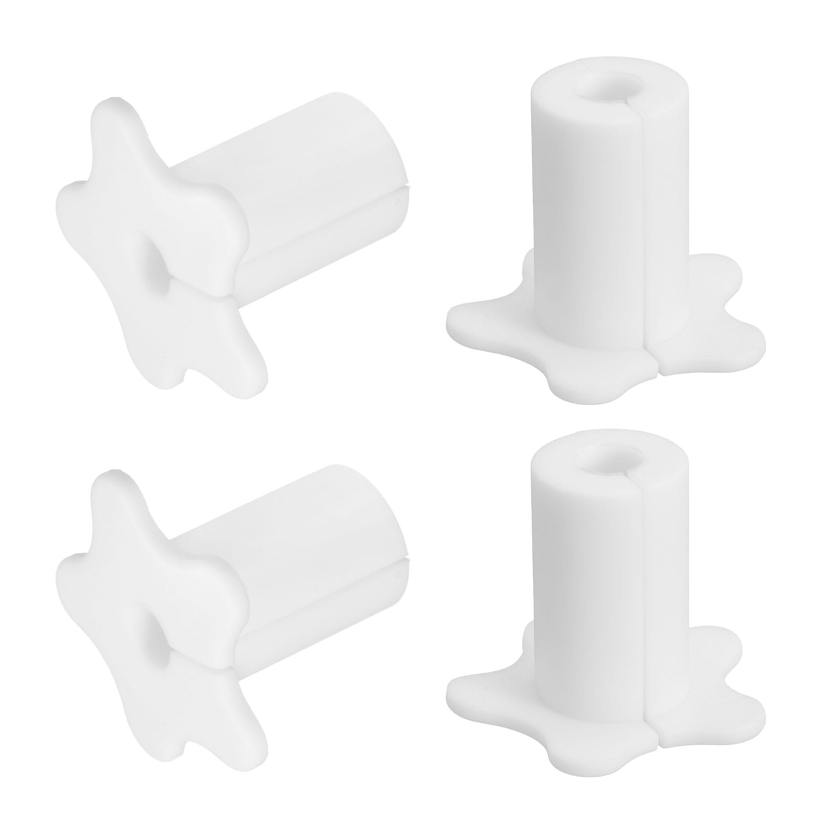Unique Bargains - 4pcs Cable Grommet for 5/8 Inch Wall Hole Silicone Cable Routing Kit Anti-Slip ...