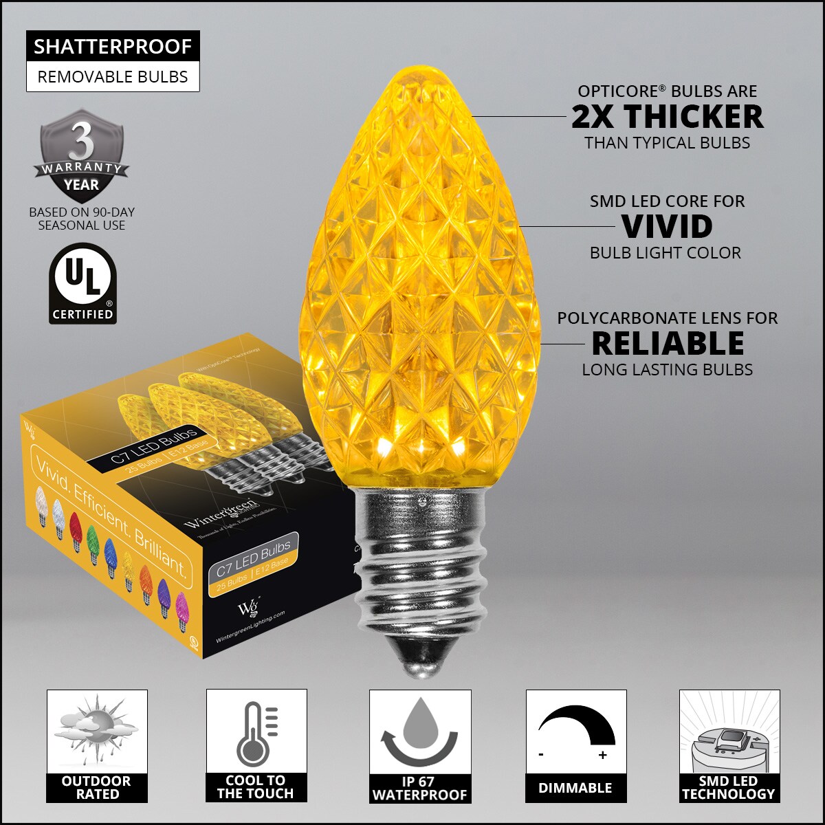 Wintergreen Lighting 72628 String-Light-Bulbs-Fuses - View #2