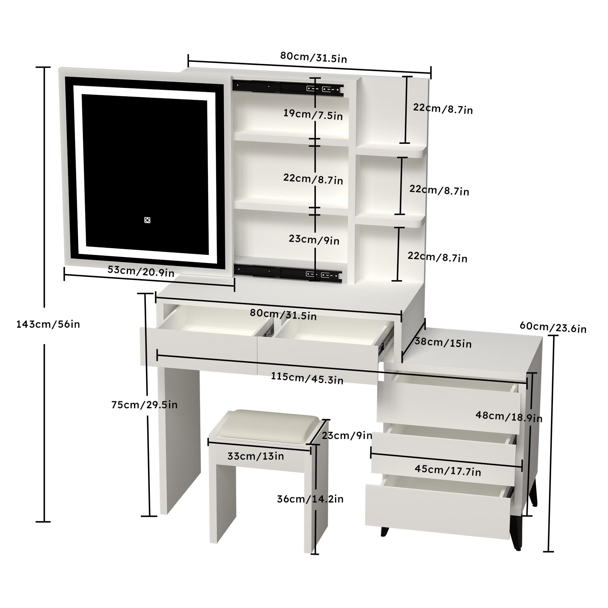 Poly furniture SZT-17 Bedroom-Vanities - View #10