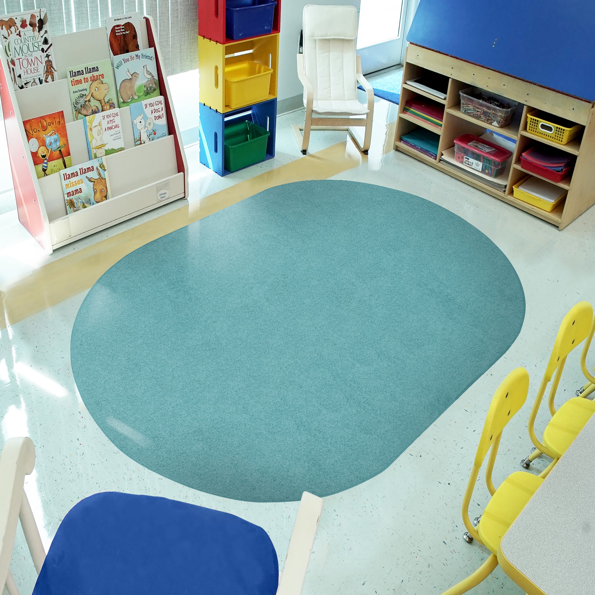Joy Carpets 623QQ-08 Kid Essentials 6 x 9 (ft) Tufted Nylon Multi Rectangular Indoor Area rug