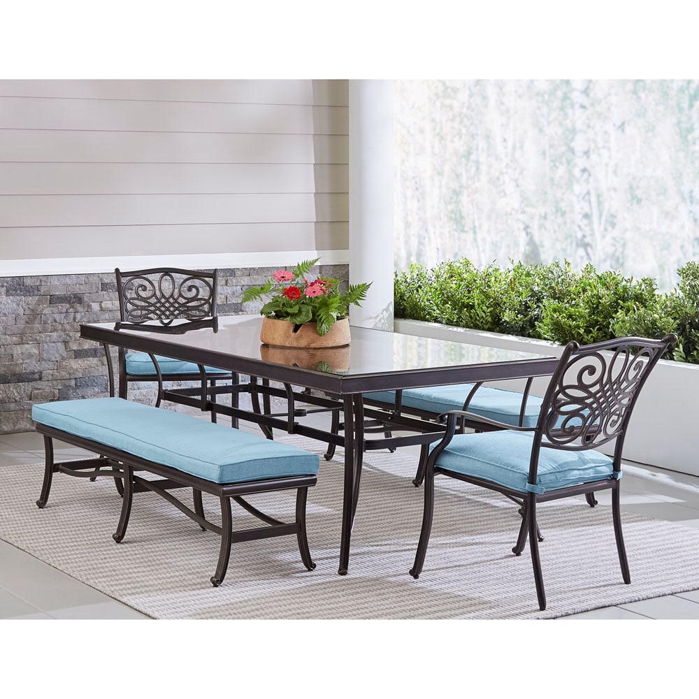 Hanover TRADDN5PCGBN-BLU Patio-Dining-Sets - View #15