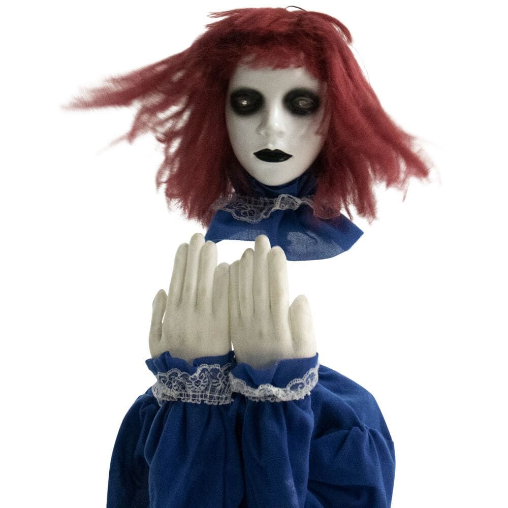 Haunted Hill Farm 2-ft Hanging Talking Lighted Doll Animatronic in the ...