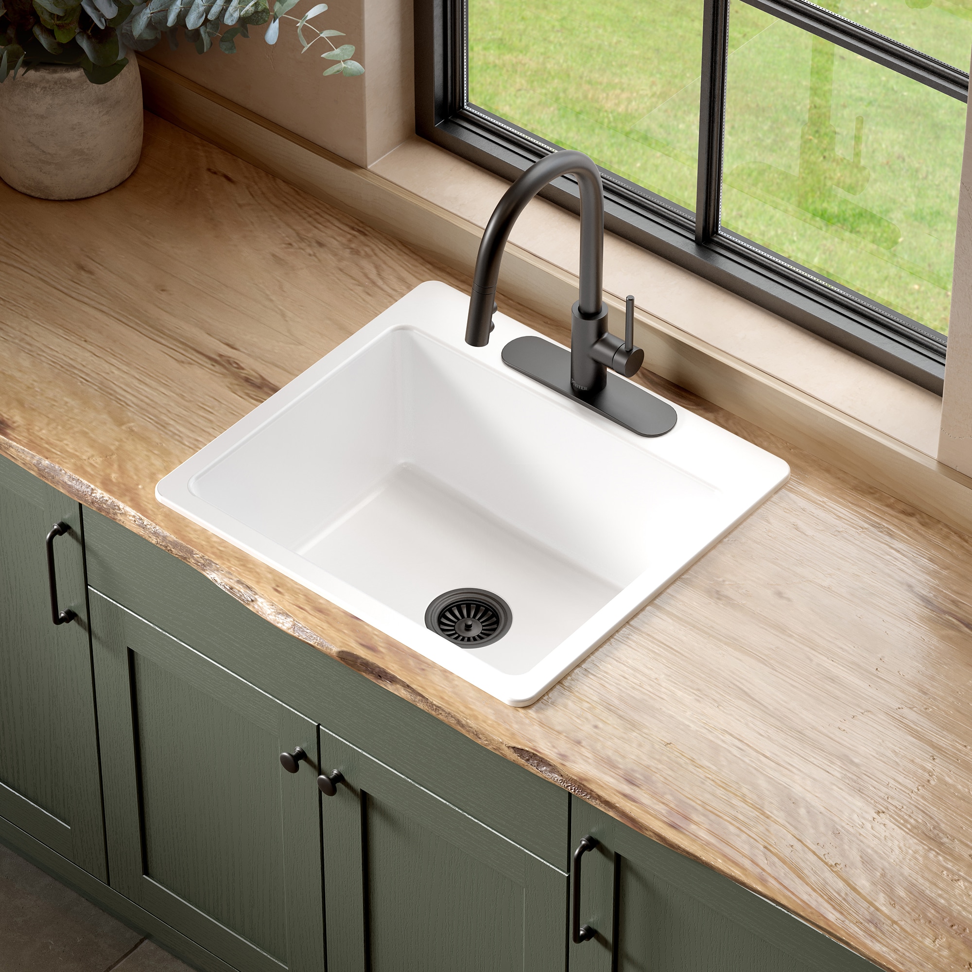 SINKOLOGY SK413-25FC-WH-3 Kitchen-Sinks - View #5