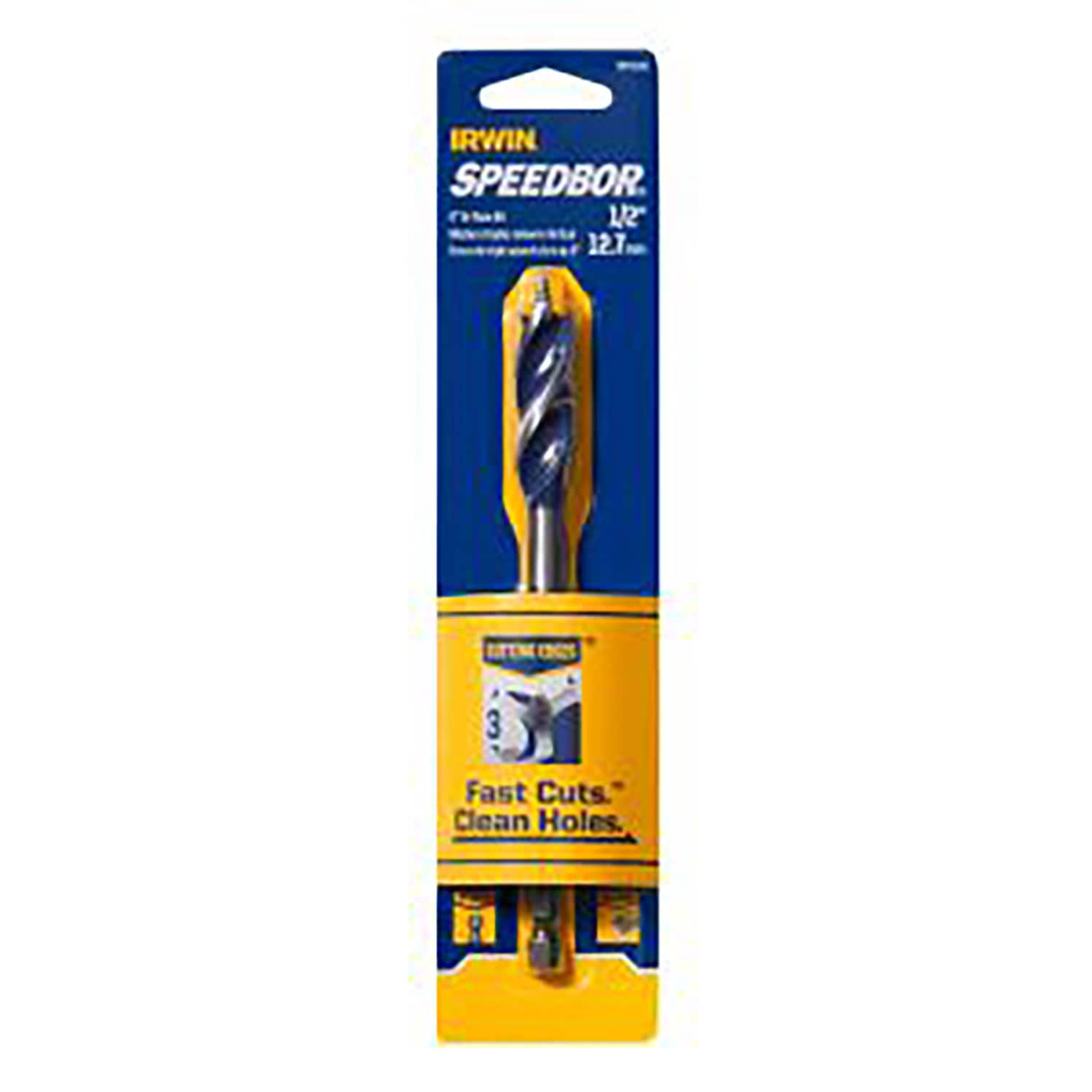 IRWIN SPEEDBOR MAX 1/2-in X 6-in Woodboring Tri-flute Drill Bit In The ...