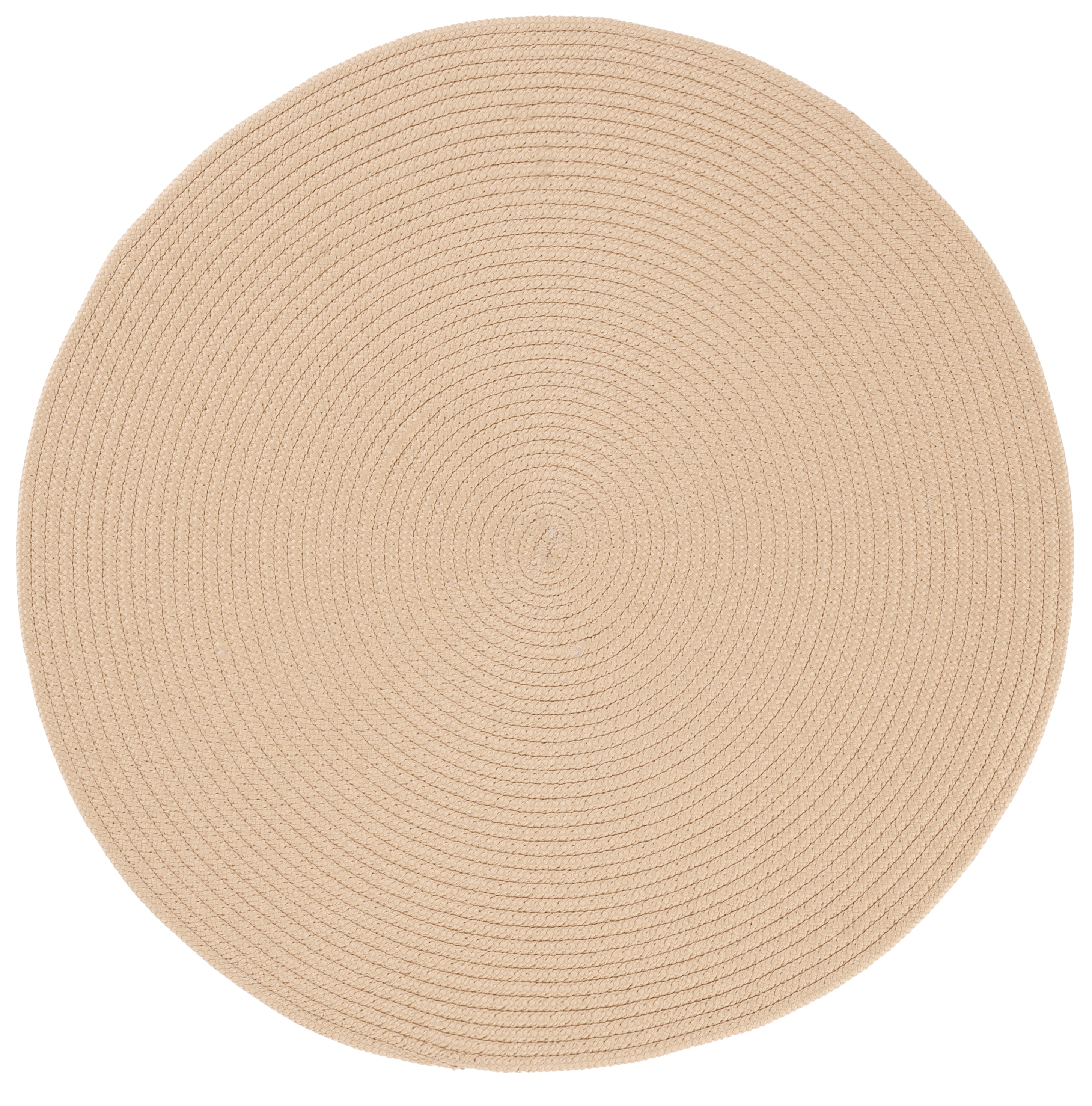 Braided Circular Rag Rug Safavieh Braided 402B Beige 3 x 3 Round Area rug in the Rugs department ...