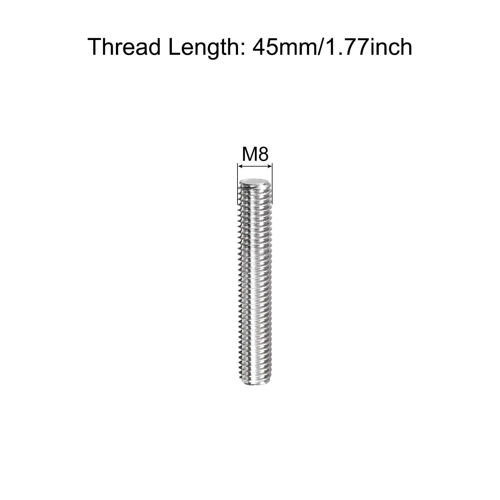 Unique Bargains S26041000UX6448 Threaded-Rod - View #2