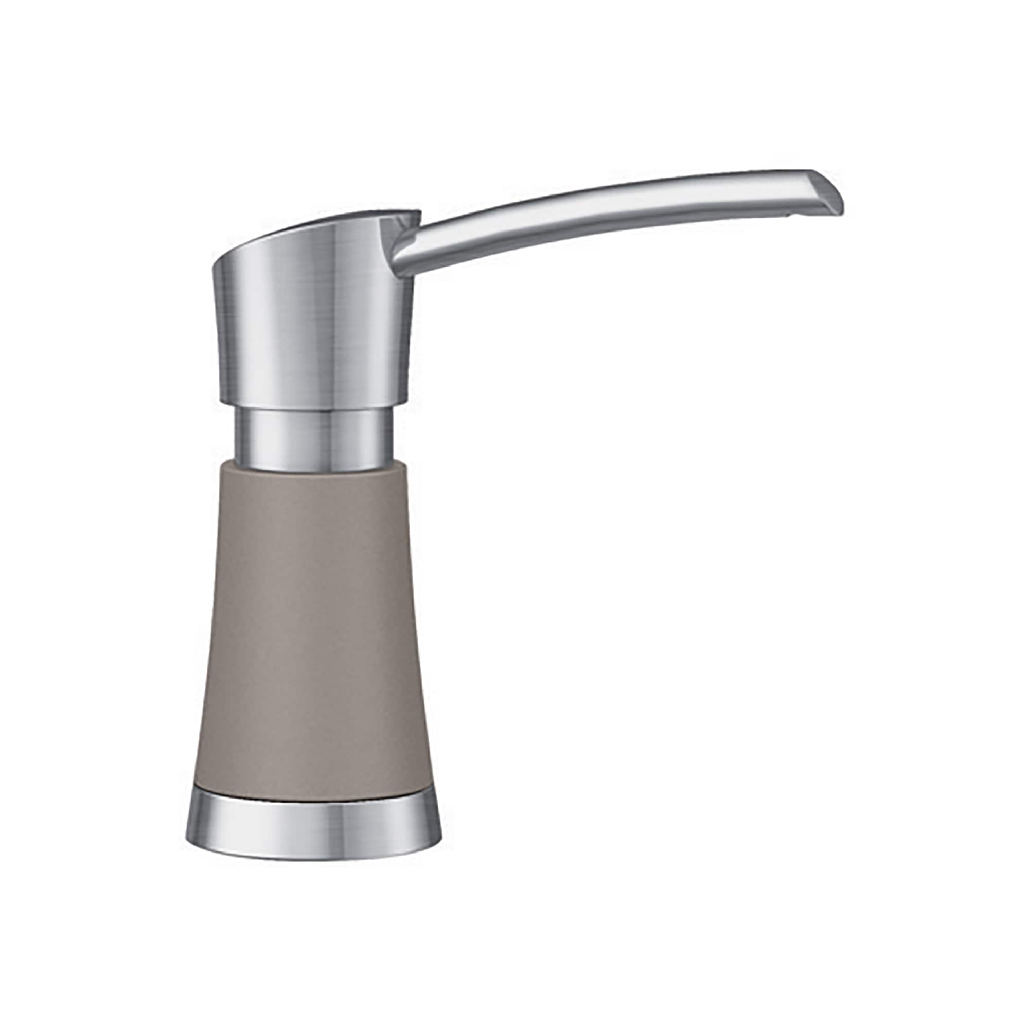 BLANCO 442053 Artona Pvd Steel/Truffle 11.83-oz Capacity Deck-mount Soap and Lotion Dispenser