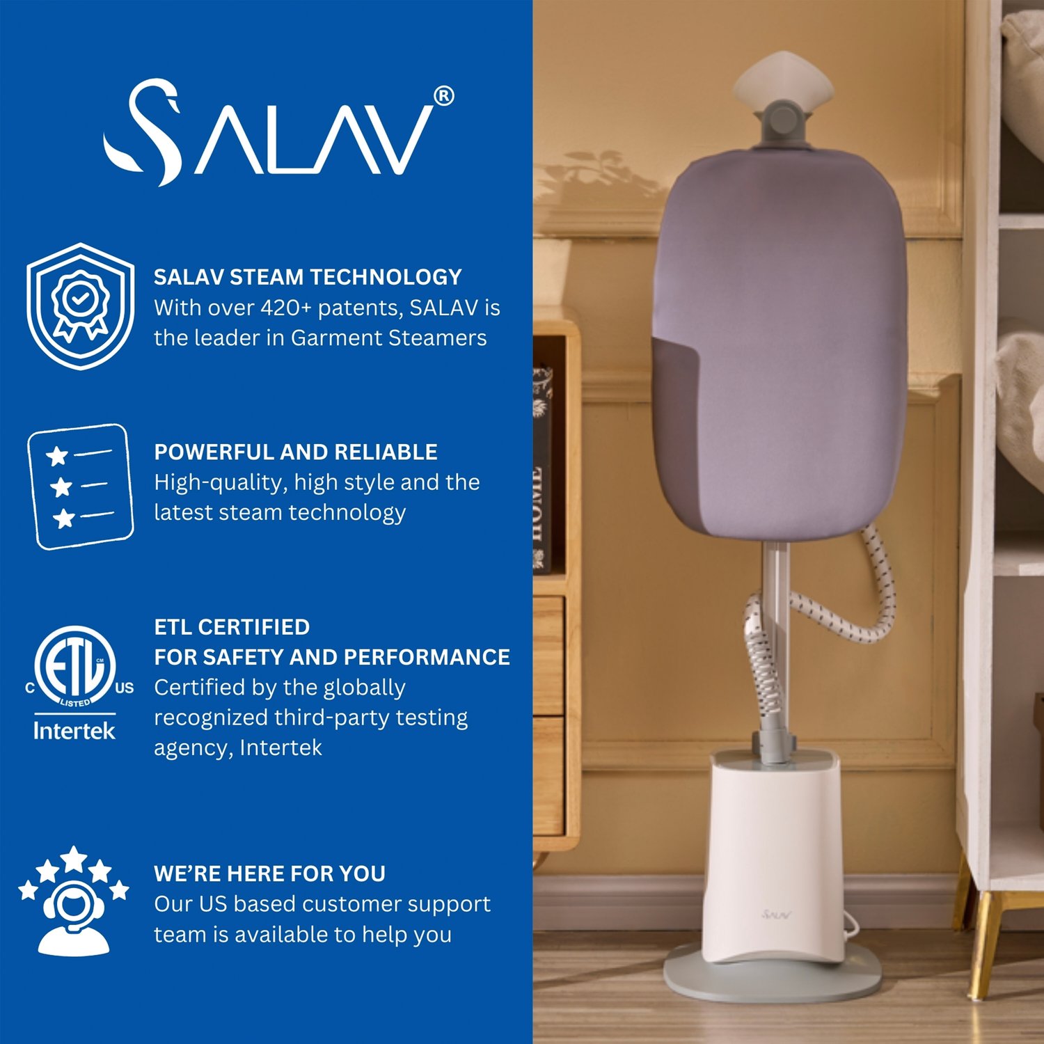 Salav GS66 GRAY Fabric-Steamers - View #9