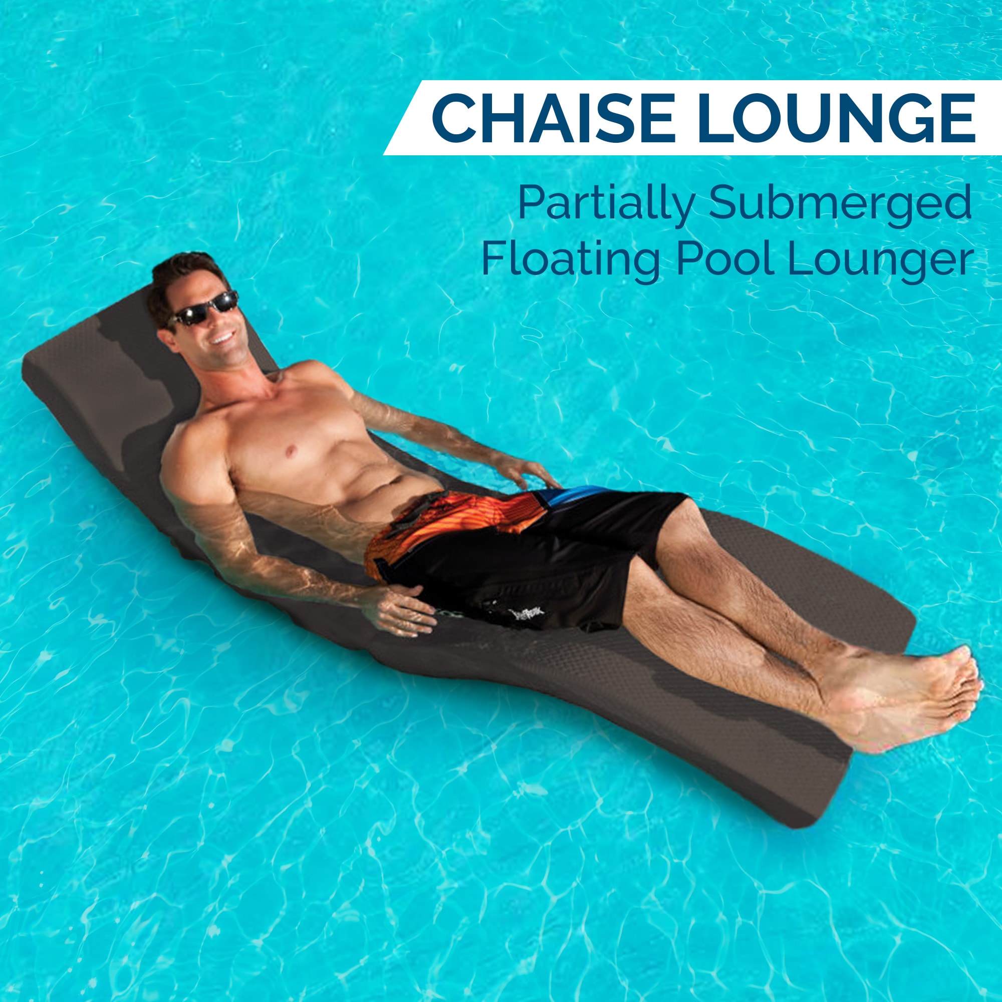 Floating pool chaise discount lounge