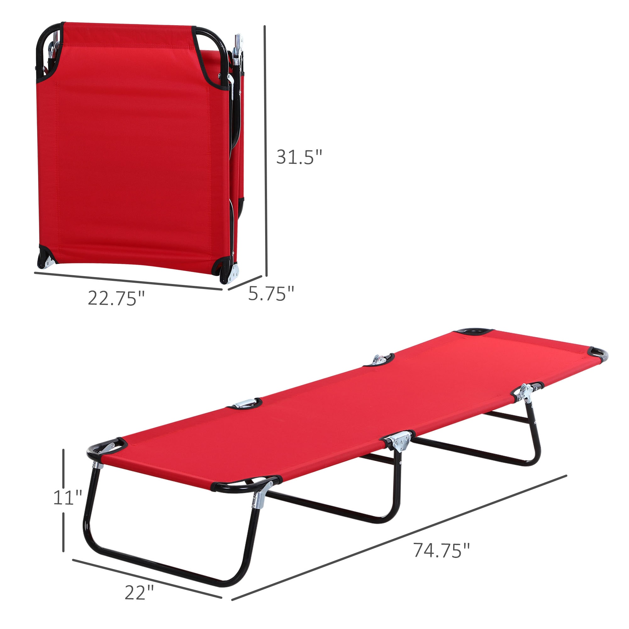 Outsunny 84B-442WR Patio-Chairs - View #3