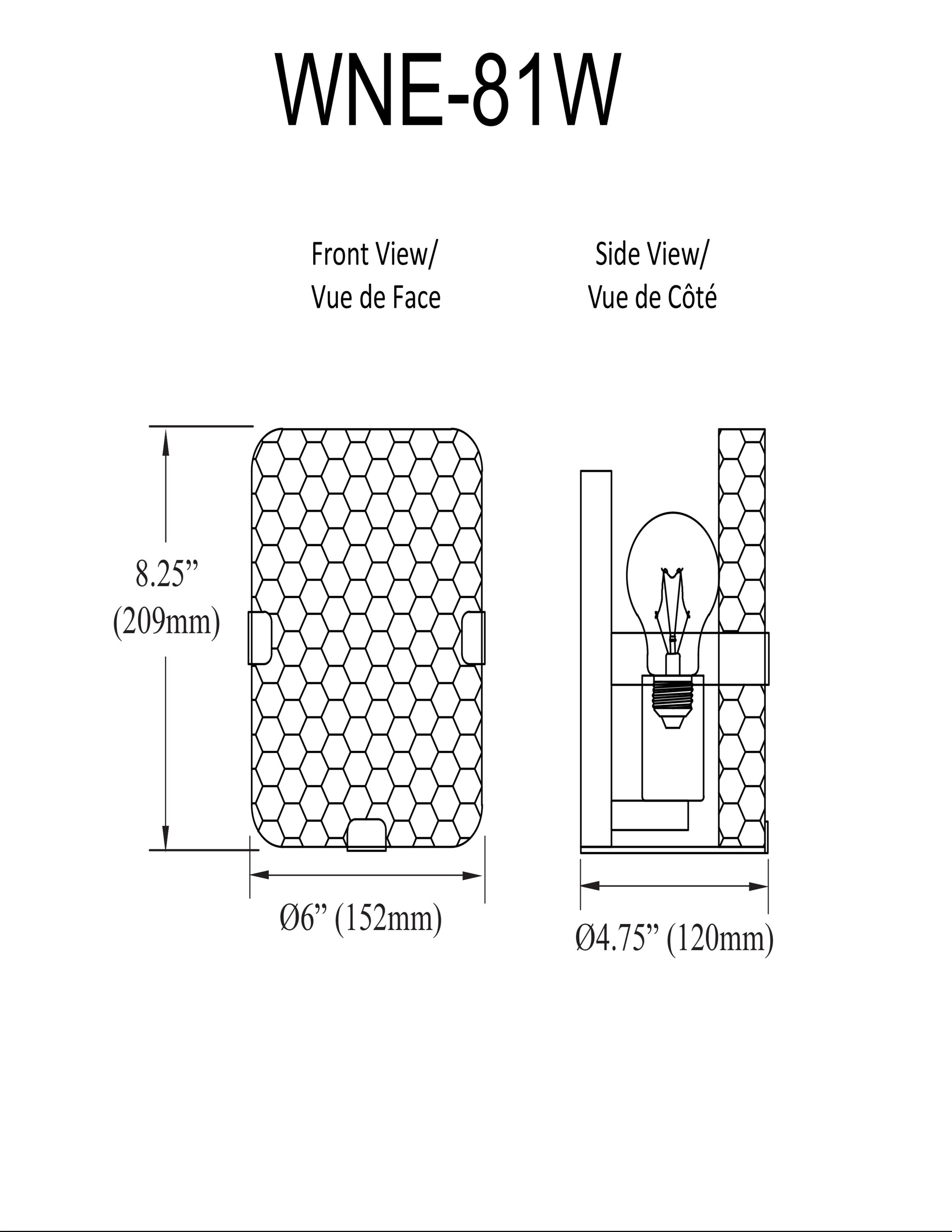 Dainolite WNE-81W-MB-CLR b090000 - View #4