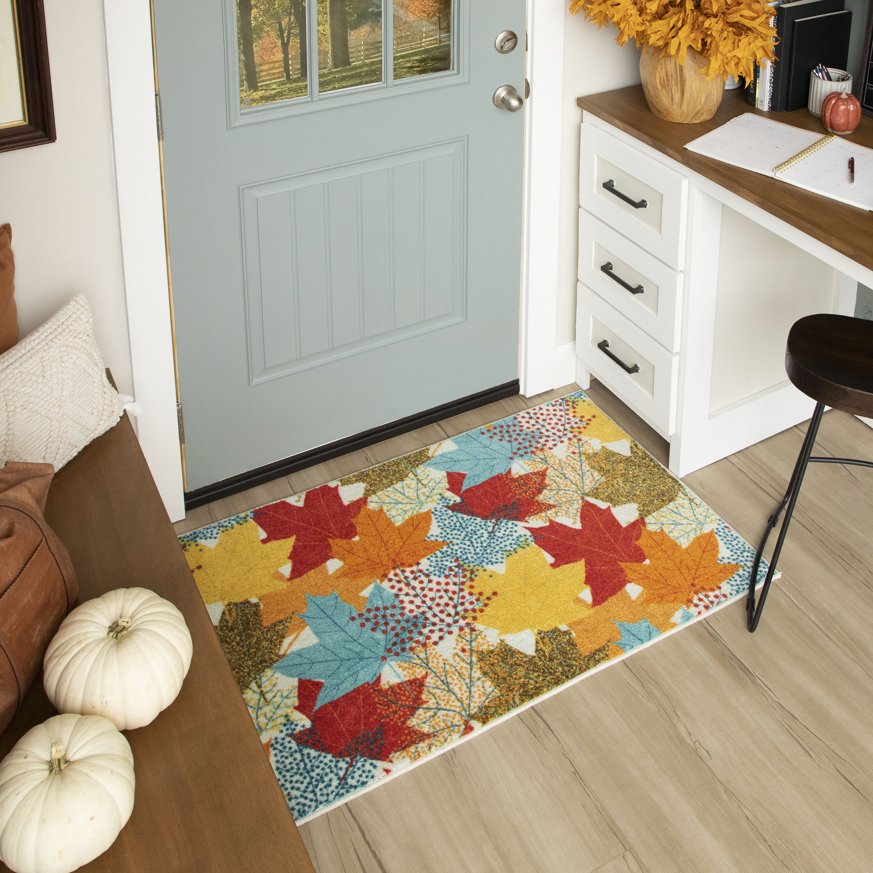 Mohawk Home ZW175 A416 030050 Fall 3 x 4 (ft) Tufted Polyester Multi Rectangular Indoor Machine washable Throw rug