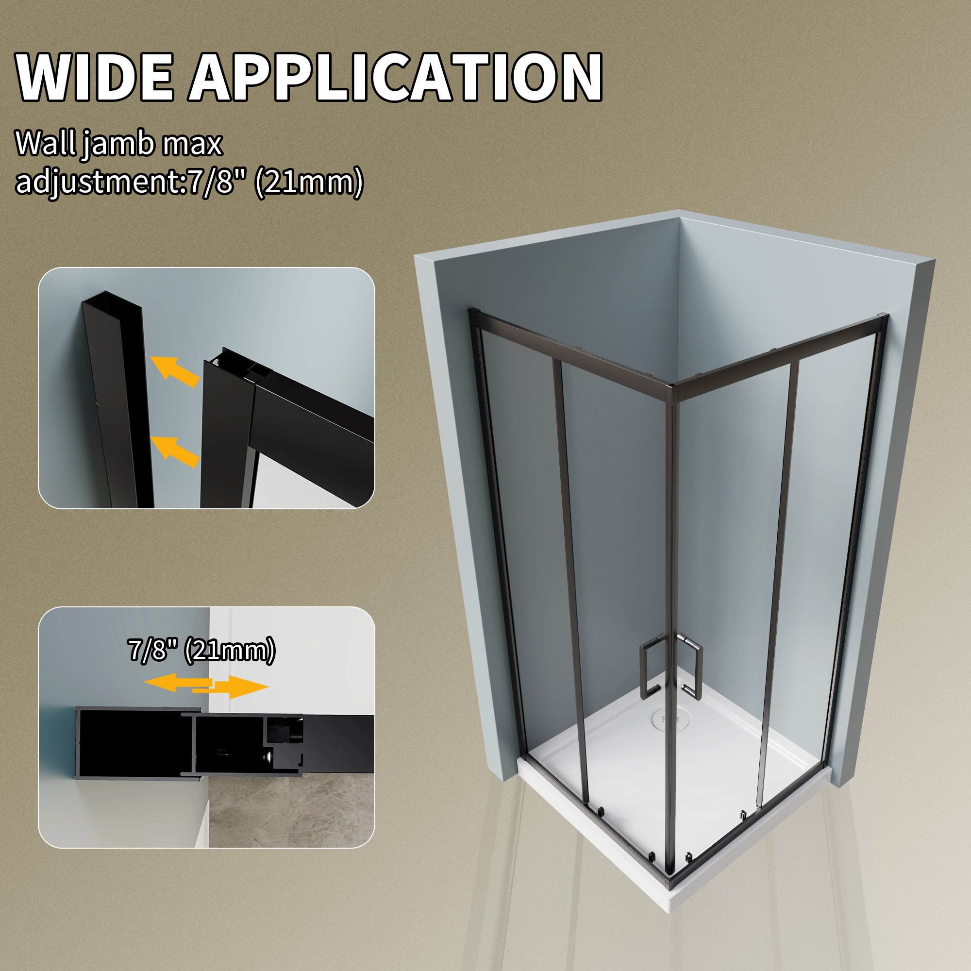 AAZJ JKF-MD01-7230SF2 Shower-Doors - View #10