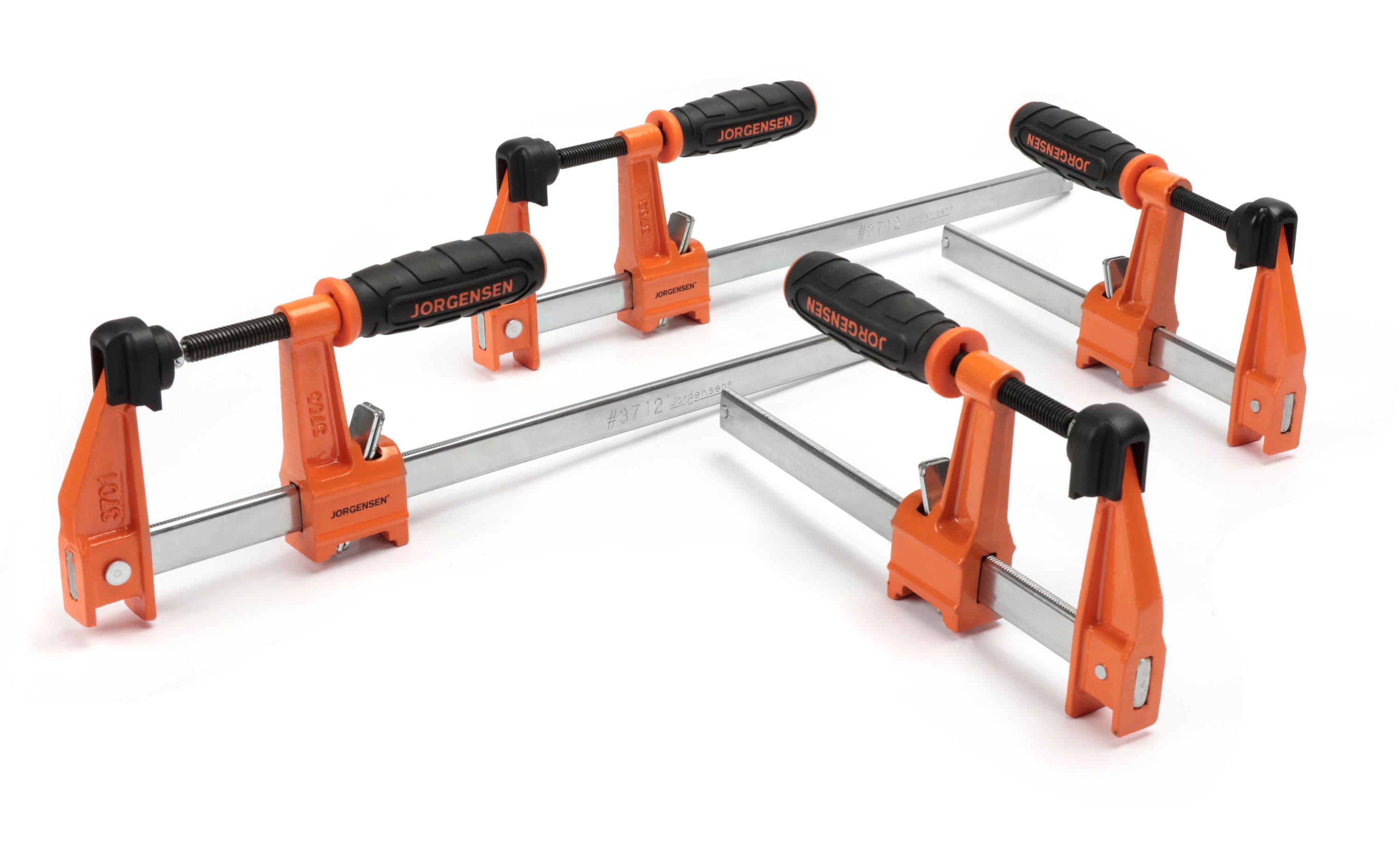 Jorgensen 4 -Pack Assorted 3700 Series Bar Clamp in Orange | 93700