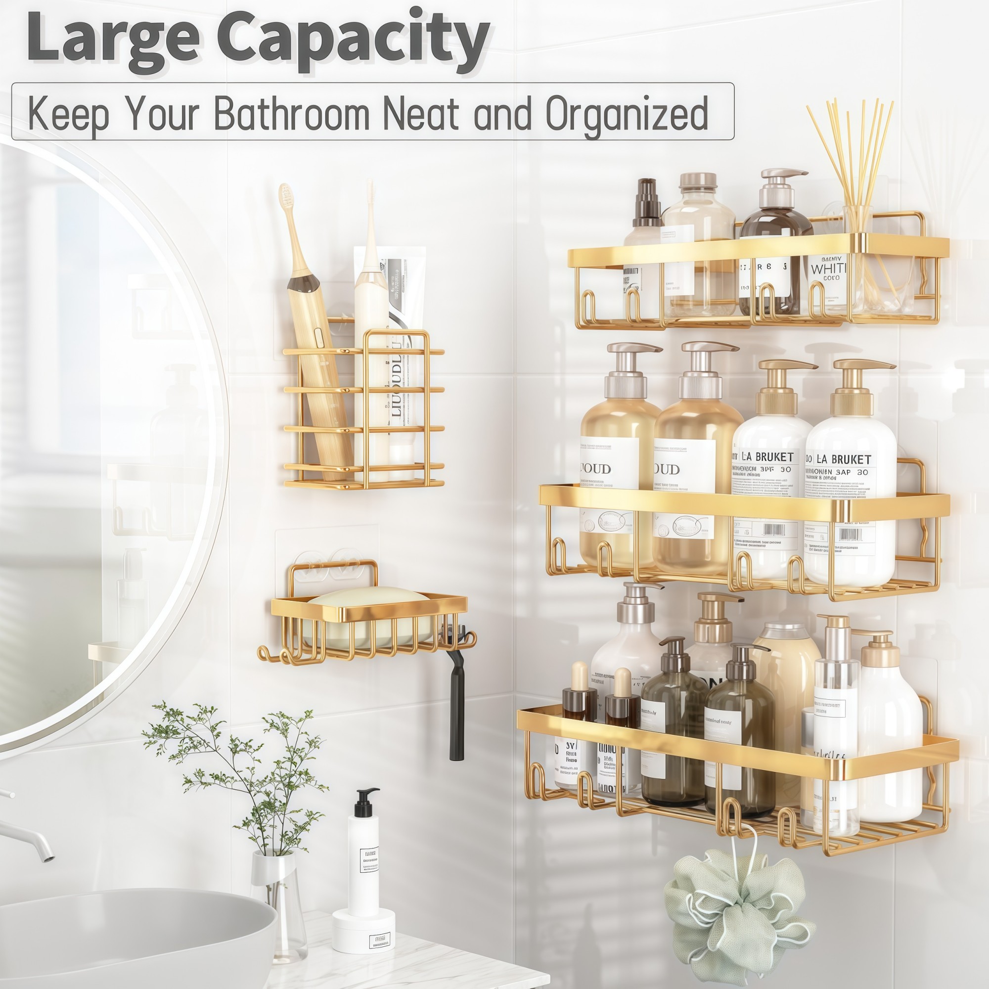 Numhew NHWILL3280 Hanging-Shower-Caddies - View #3