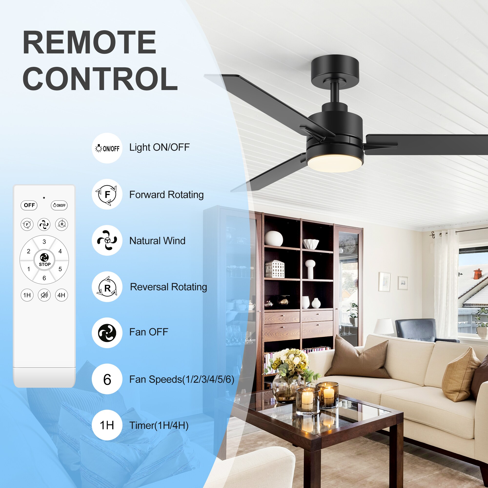 Airsurfer AS-30027-BK Ceiling-Fans - View #6