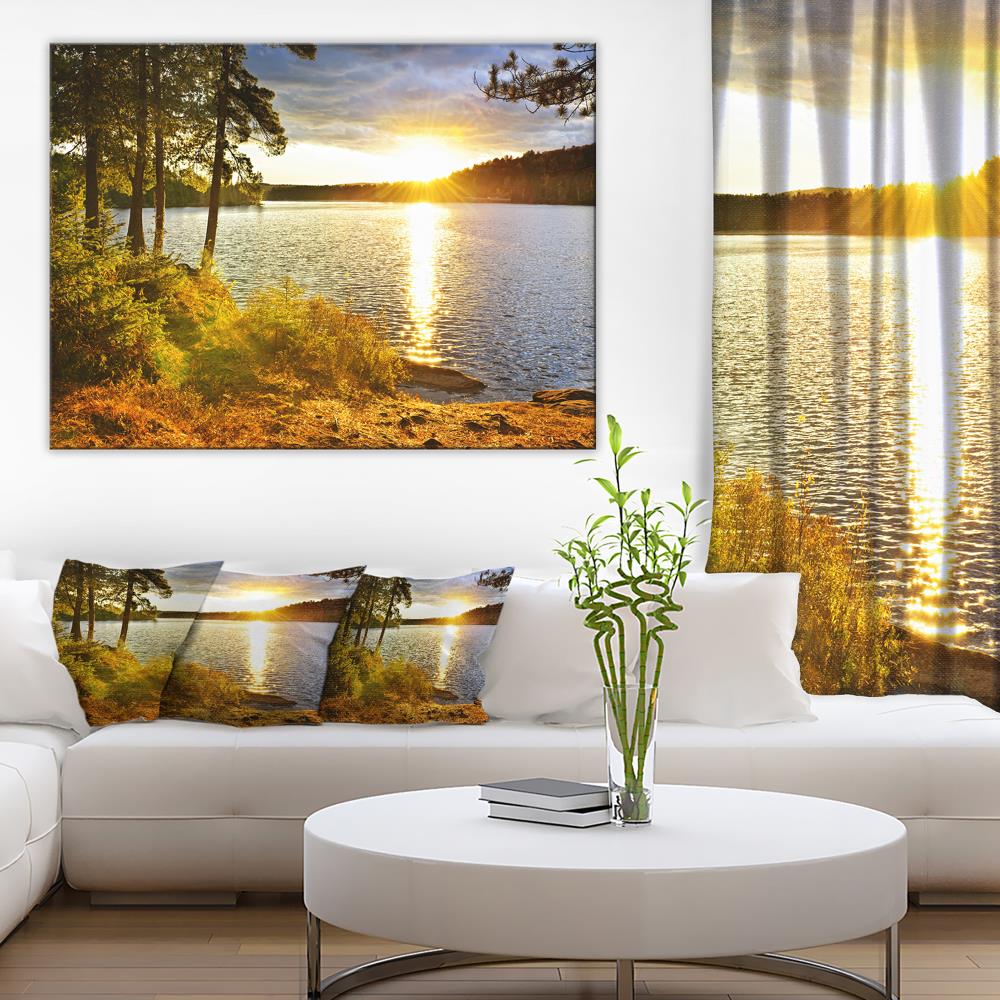 Designart 30-in H x 40-in W Landscape Print on Canvas in the Wall Art ...