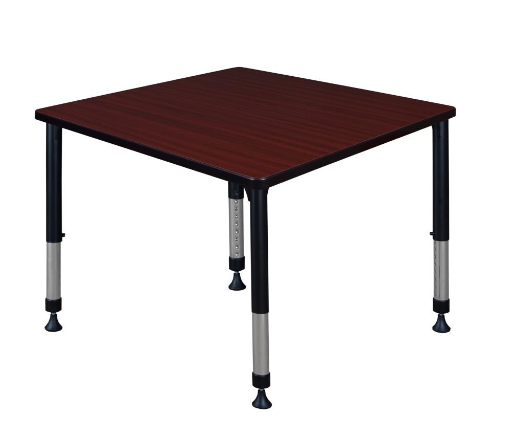 Regency TB4242MHAPBK Classroom Tables Brown 4-Person Training Table (42-in W x 34-in H)