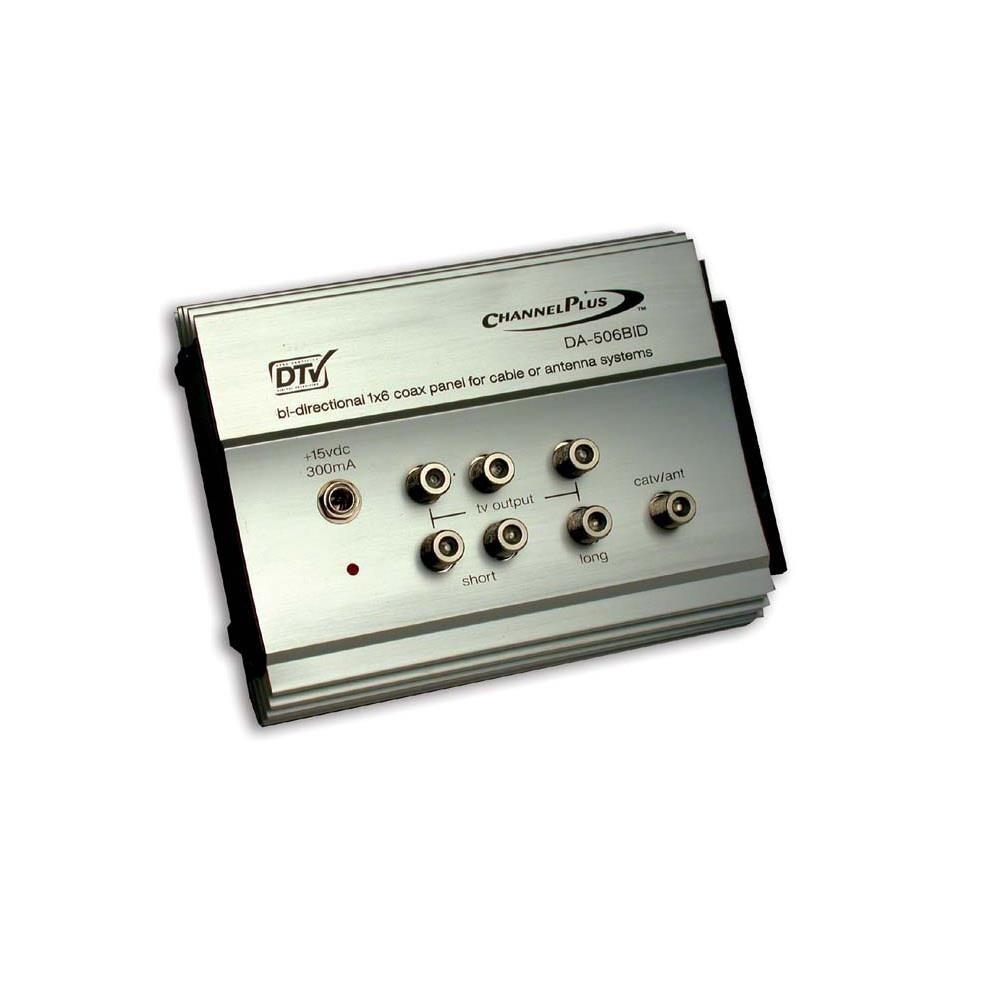  TCNCD383216 Channel Plus CP-DA506BID 1 x 6 in. RF Amplifier with Bi-Directional CATV