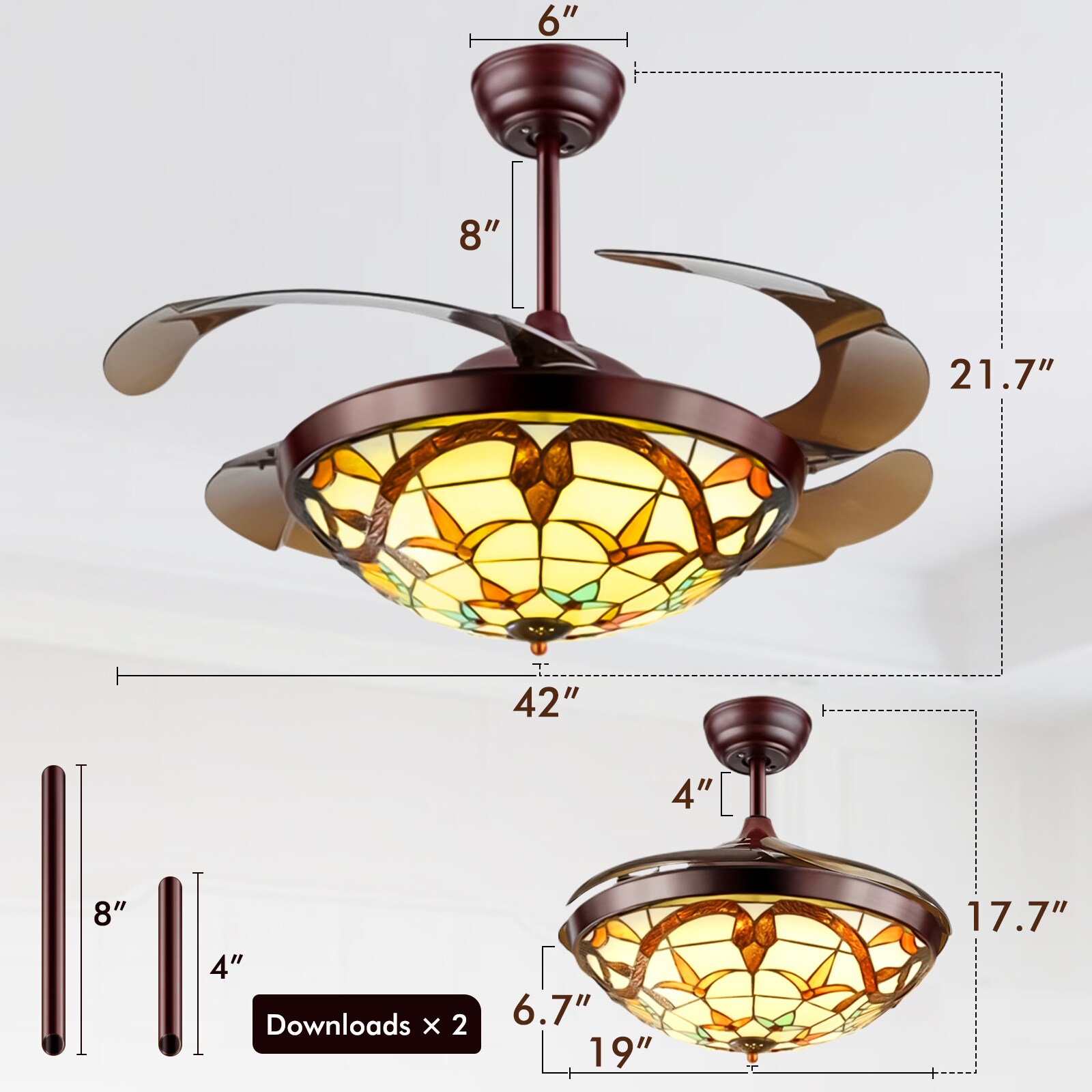 EFPERFECT DS-LN52 Ceiling-Fans - View #4
